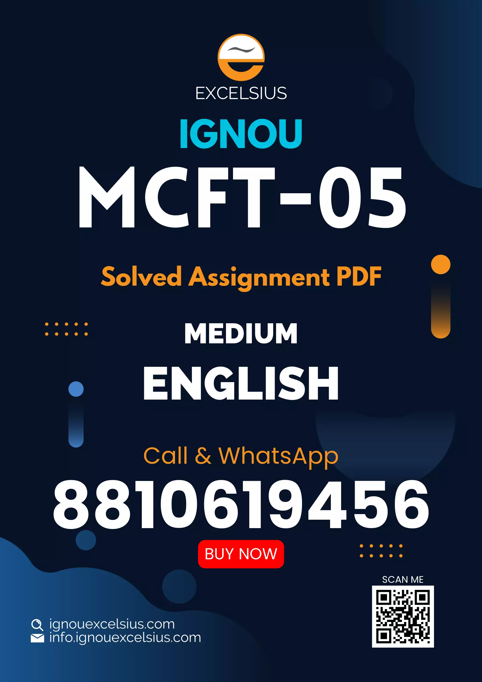 IGNOU MCFT-05 - Counselling and Family Therapy: Research Methods and Statistics, Latest Solved Assignment-July 2022 – January 2023