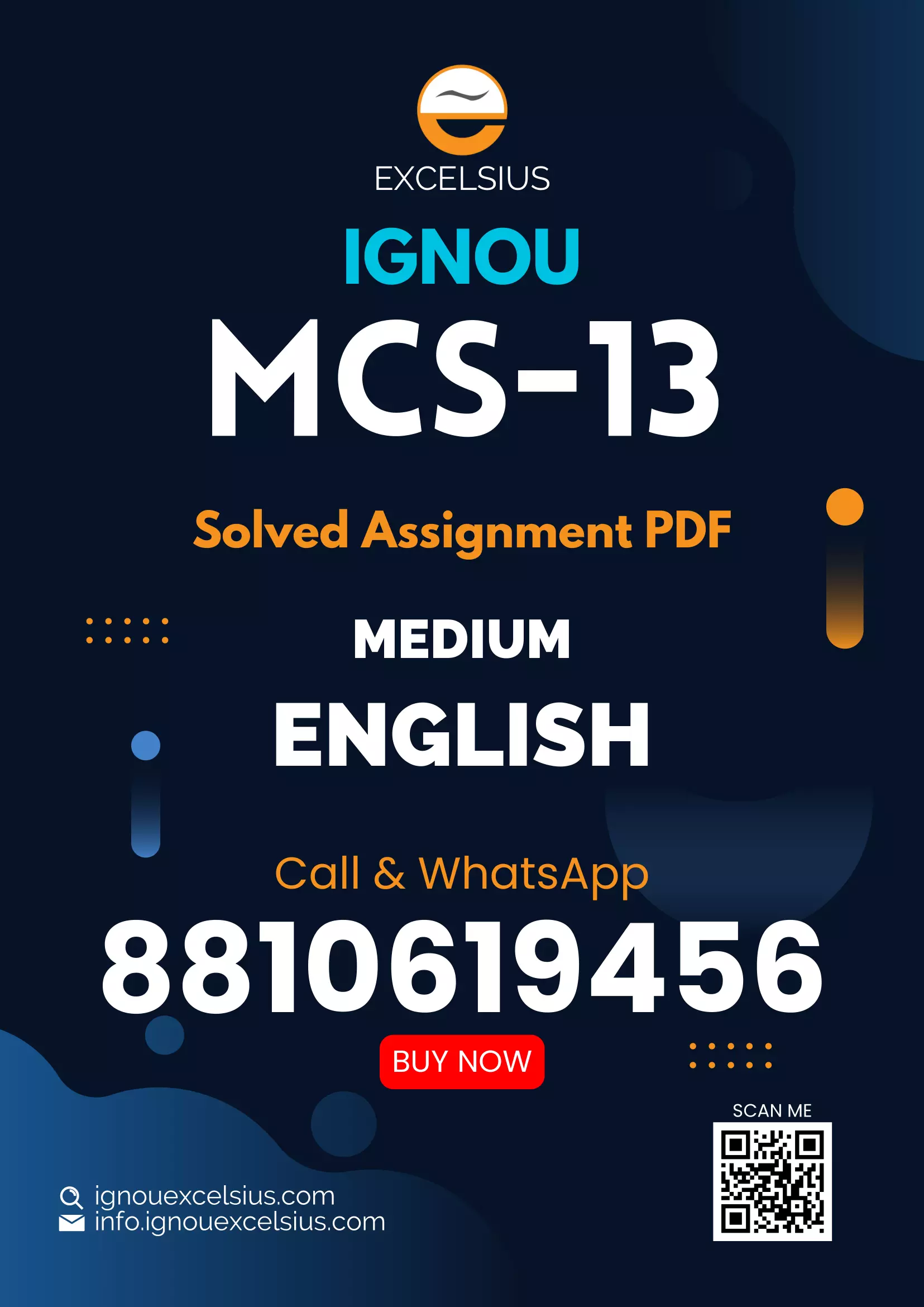 IGNOU MCS-13 - Discrete Mathematics, Latest Solved Assignment -July 2023 - January 2024