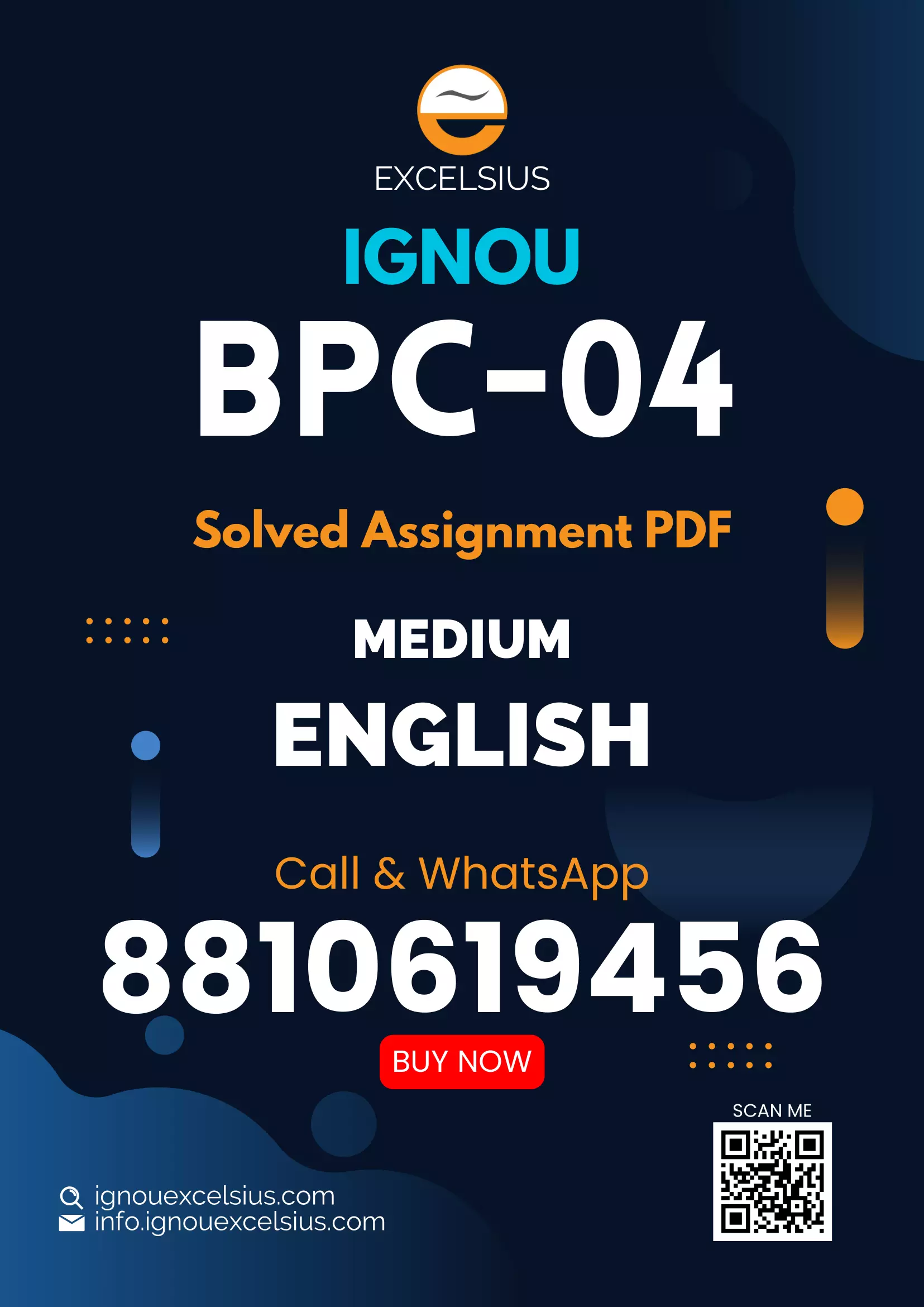 IGNOU BPC-04 - Statistics in Psychology Latest Solved Assignment-July 2023 - January 2024