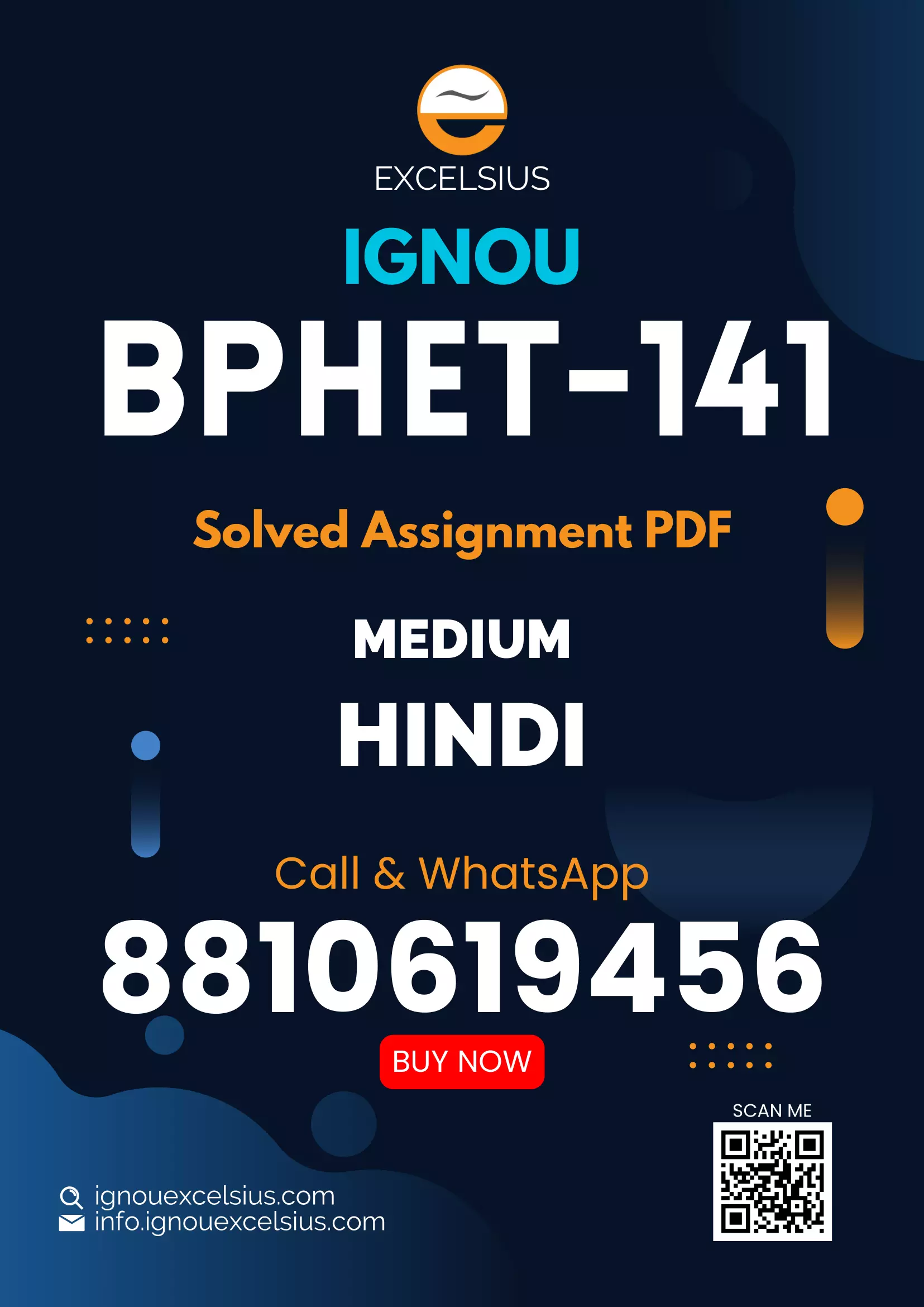 IGNOU BPHET-141 - Elements of Modern Physics Latest Solved Assignment-January 2023 - December 2023