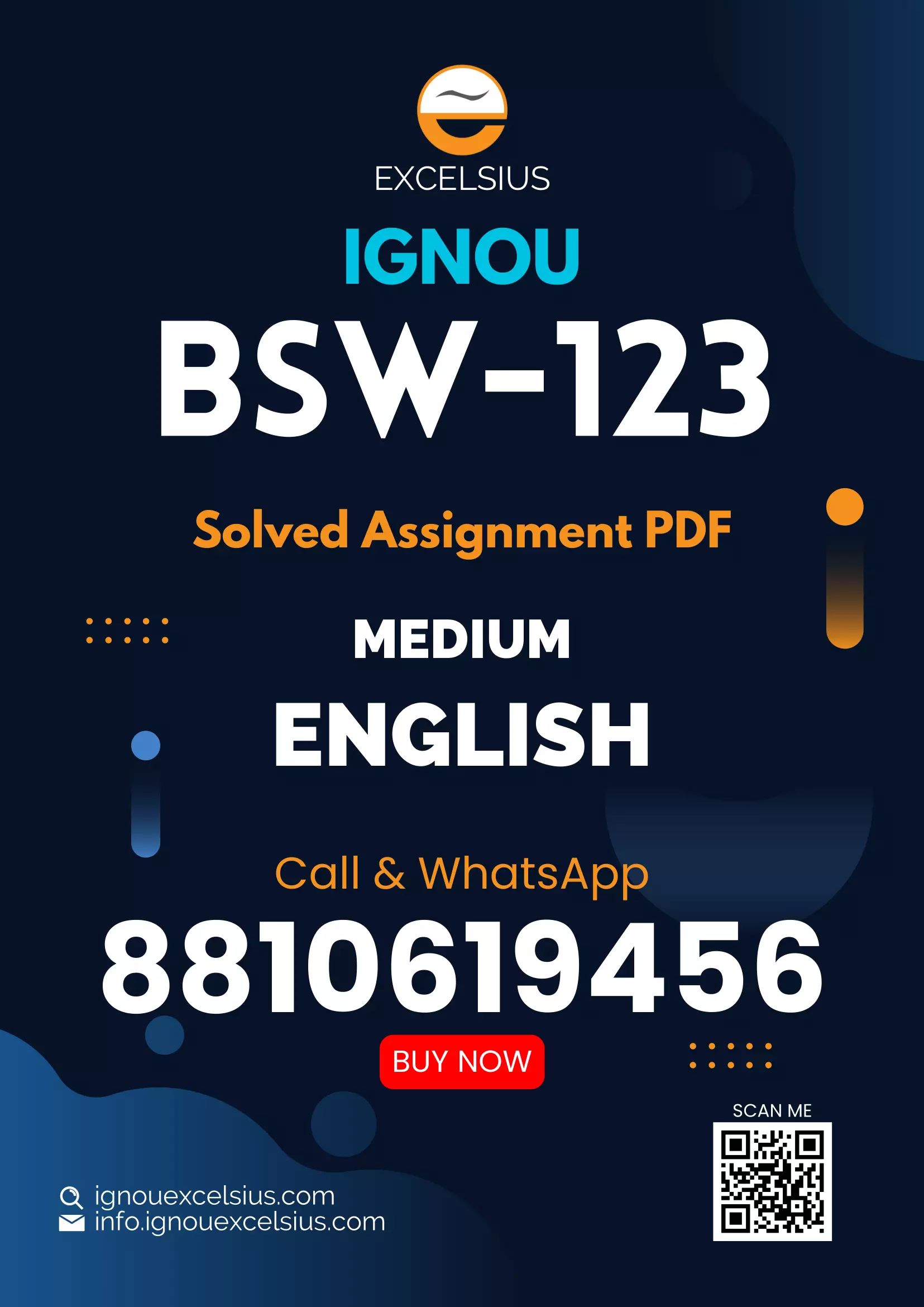 IGNOU BSW-123 - Community Organisation and Communication Latest Solved Assignment-July 2022 – January 2023