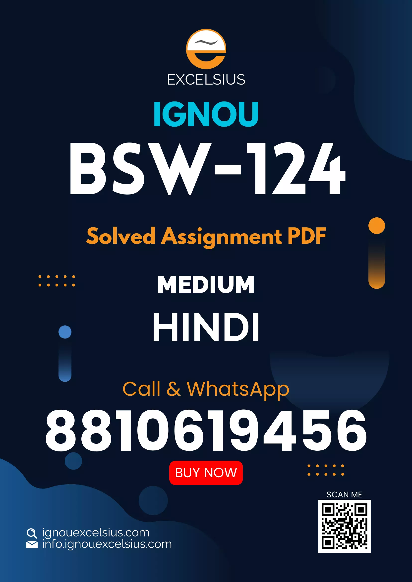 IGNOU BSW-124 - Human Growth, Behaviour and Counselling Latest Solved Assignment-July 2023 - January 2024