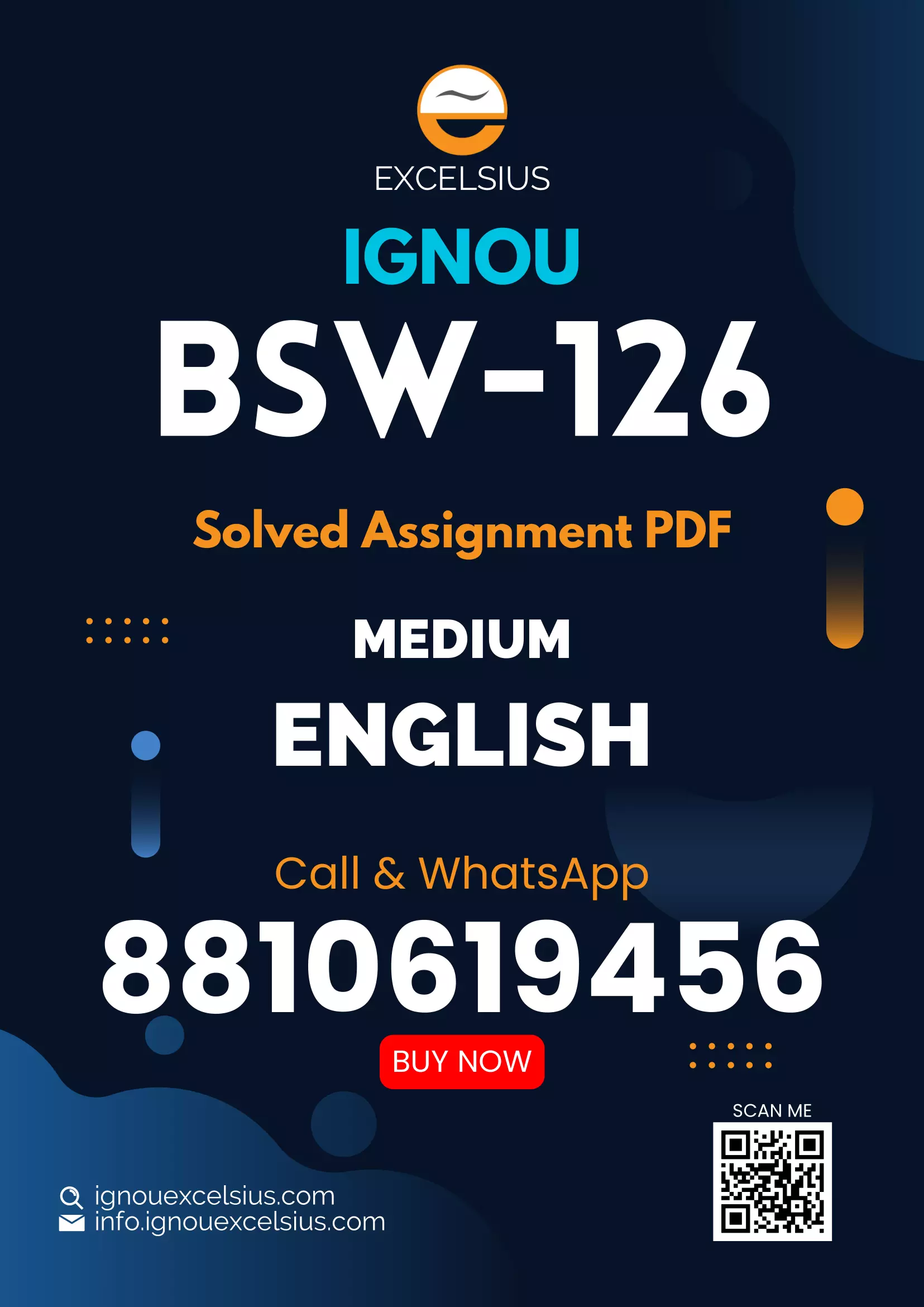 IGNOU BSW-126 - Social Work in Family Setting Latest Solved Assignment-July 2022 – January 2023