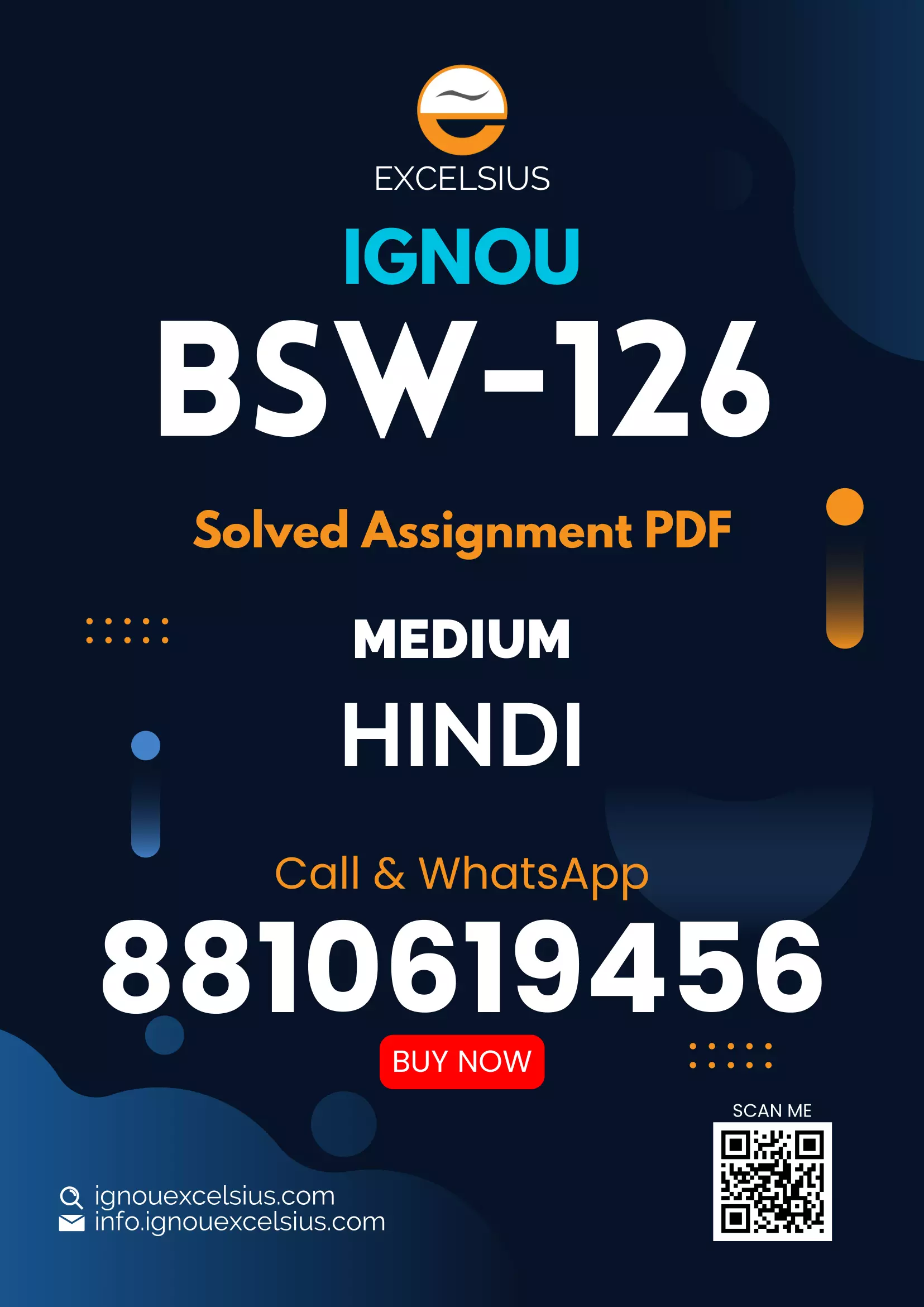 IGNOU BSW-126 - Social Work in Family Setting Latest Solved Assignment-July 2023 - January 2024