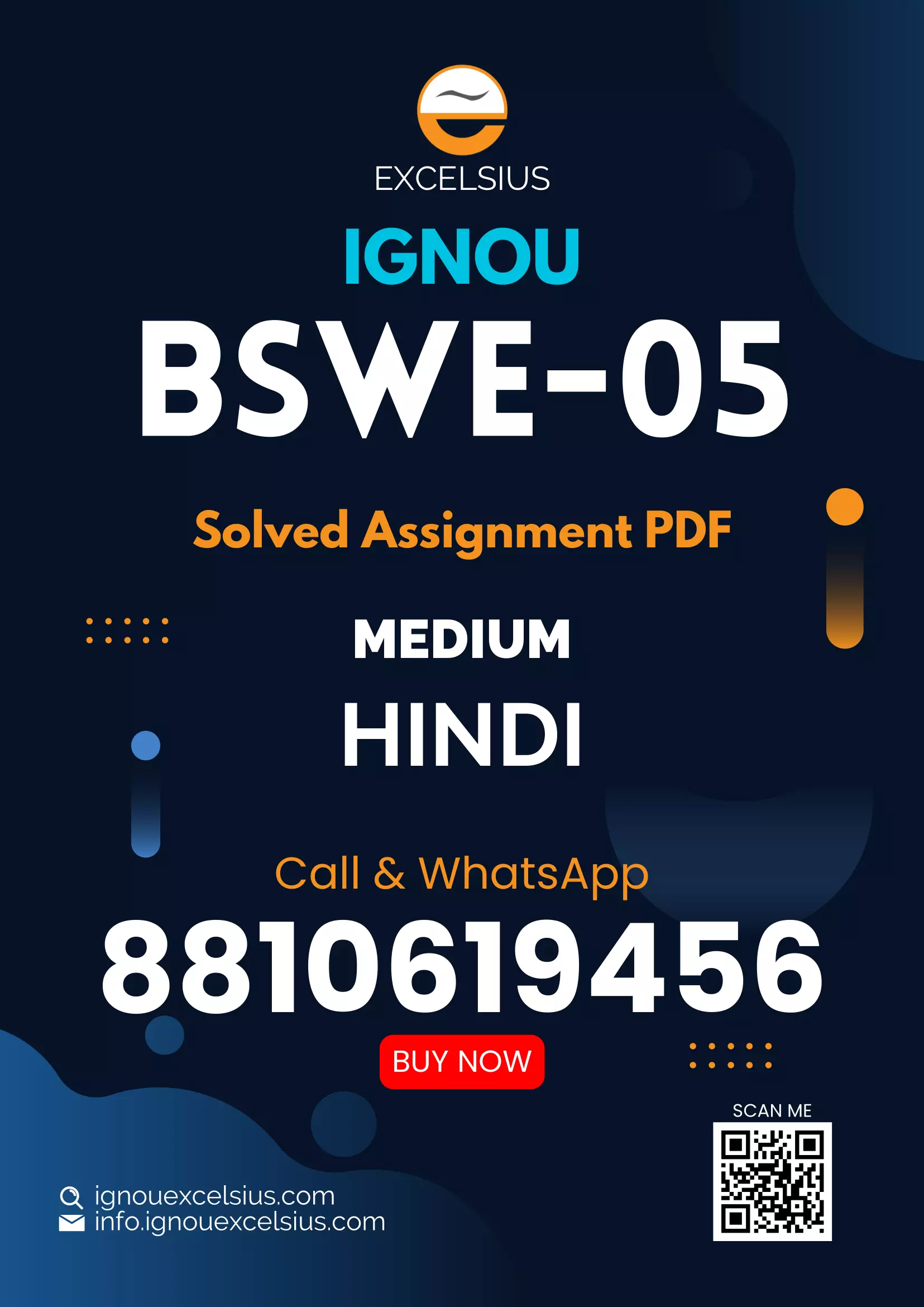 IGNOU BSWE-05 - Introduction to HIV/AIDS, Latest Solved Assignment-July 2022 – January 2023