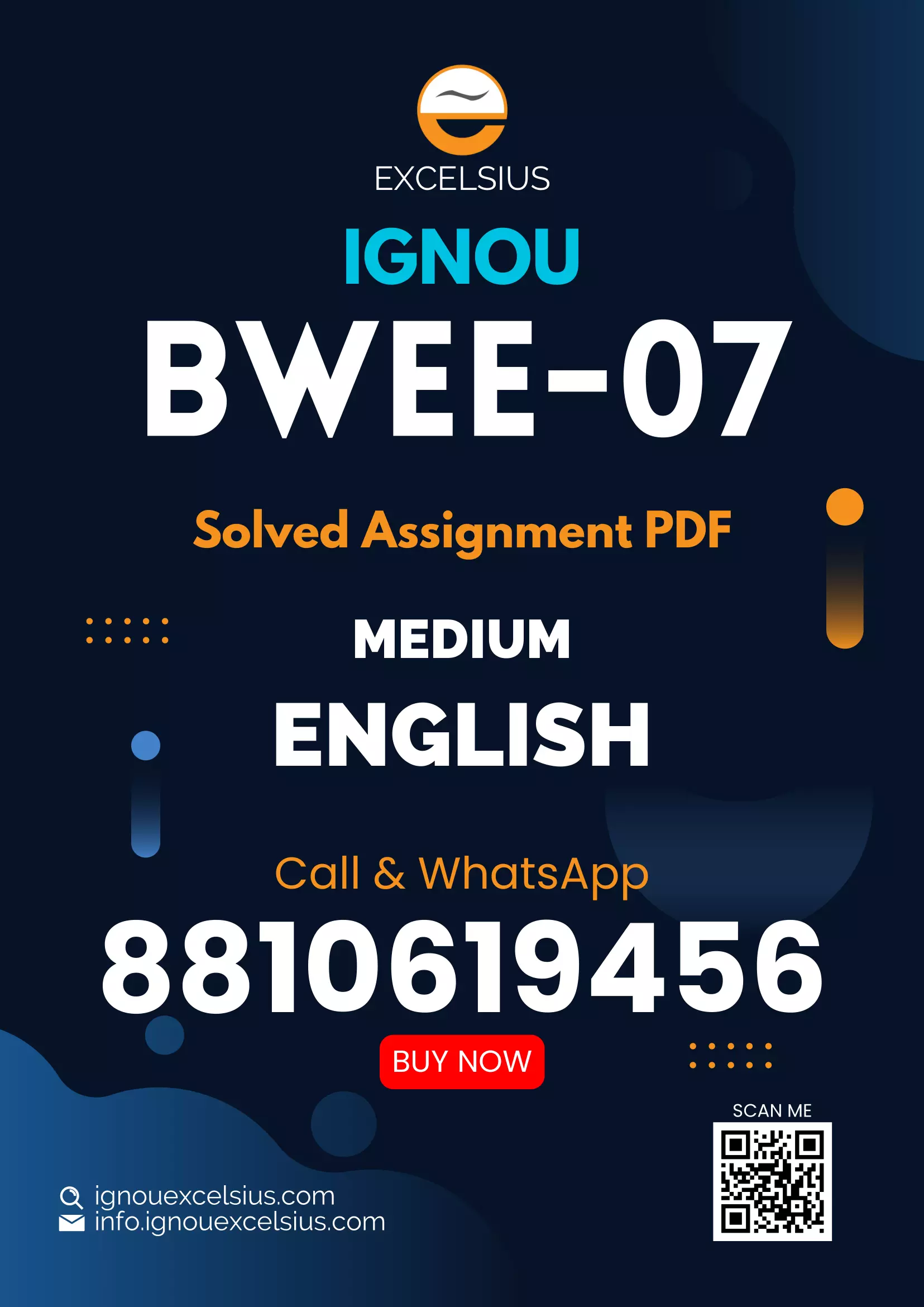 IGNOU BWEE-07 - Work and Entrepreneurship, Latest Solved Assignment-July 2023 - January 2024