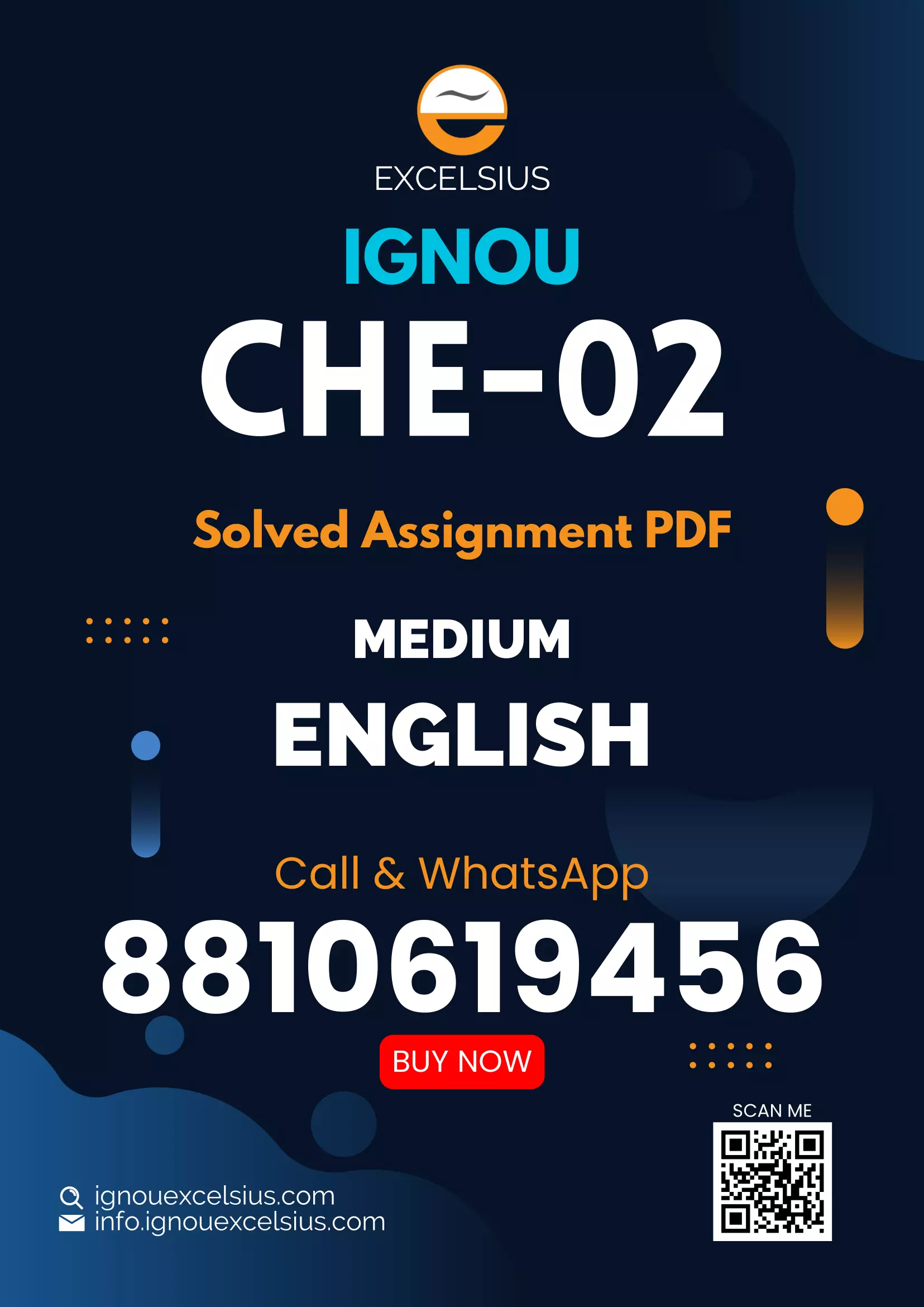IGNOU CHE-02 - Inorganic Chemistry, Latest Solved Assignment-January 2024 - December 2024