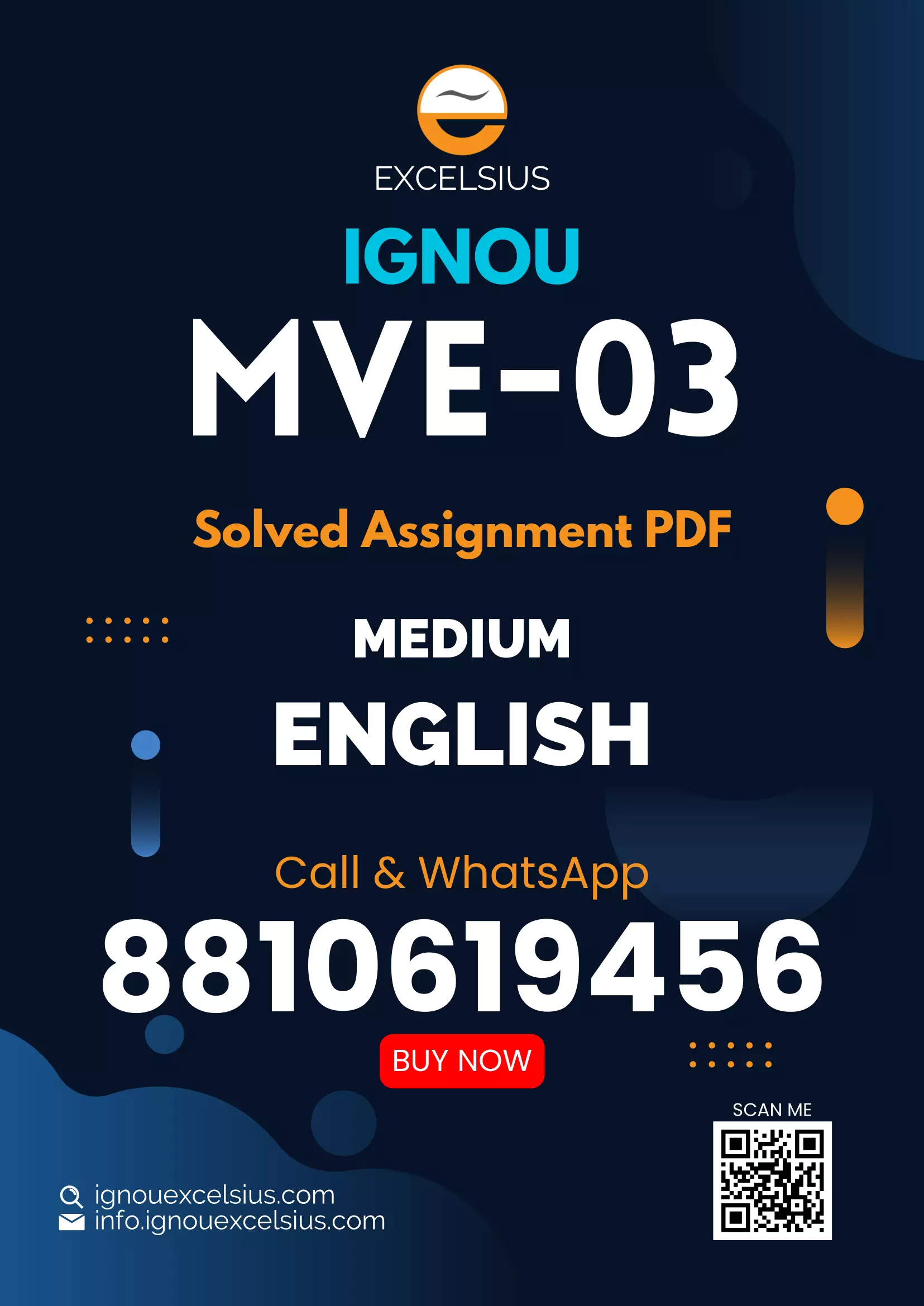 IGNOU MVE-03 - Pharmaceutics Latest Solved Assignment-July 2023 - January 2024