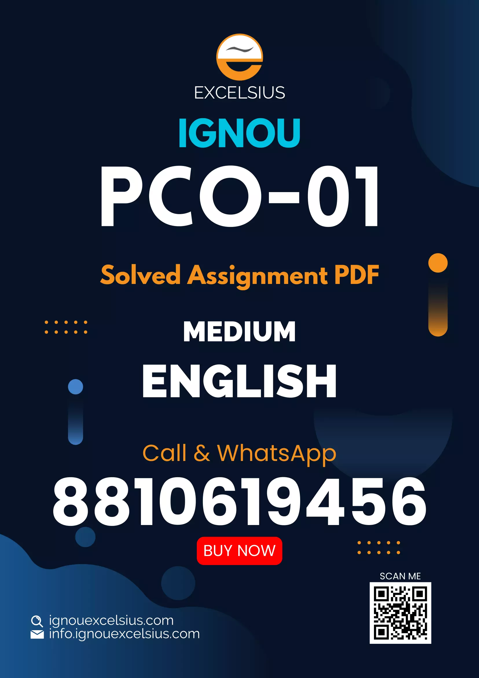 IGNOU PCO-01 - Preparatory Course In Commerce, Latest Solved Assignment-July 2023 - January 2024