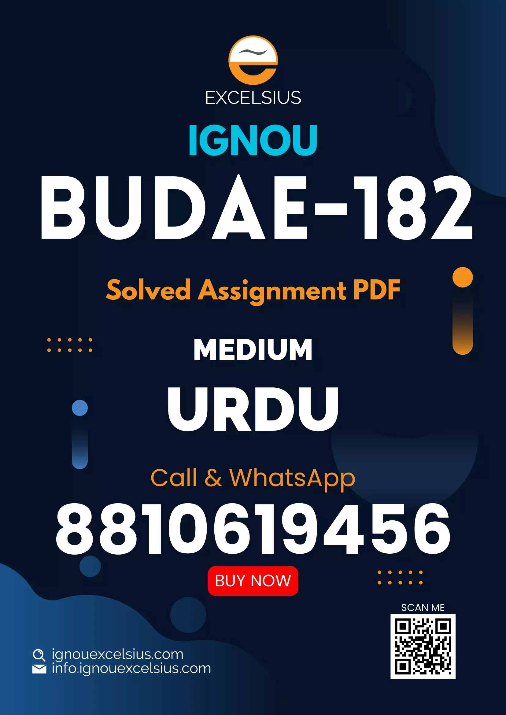 IGNOU BUDAE-182 - Study of Urdu Progressive Poetry Latest Solved Assignment-July 2023 - January 2024