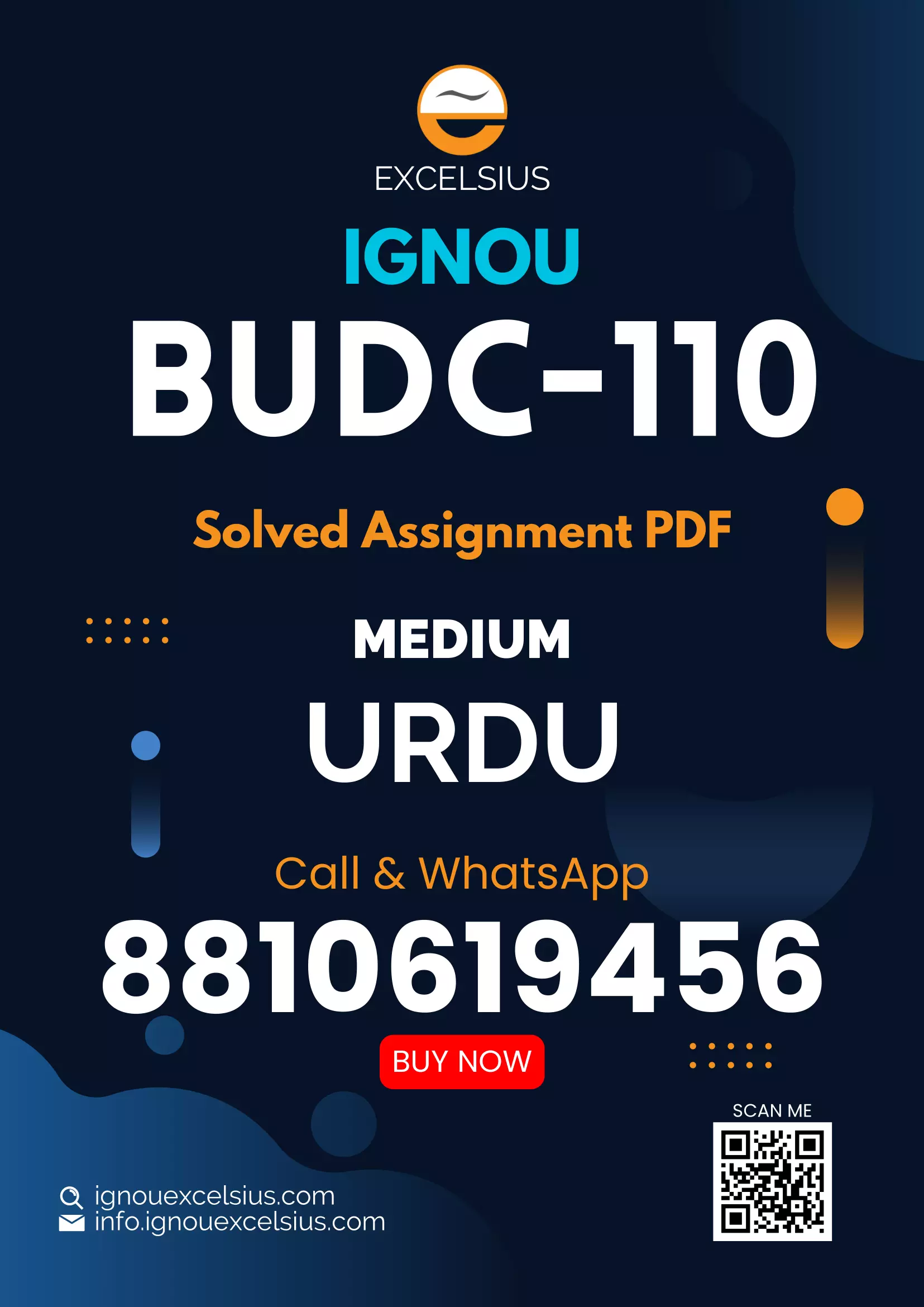 IGNOU BUDC-110 - Tanqeed Aur Balaghat (Study of Criticism & Grammar Latest Solved Assignment-July 2023 - January 2024
