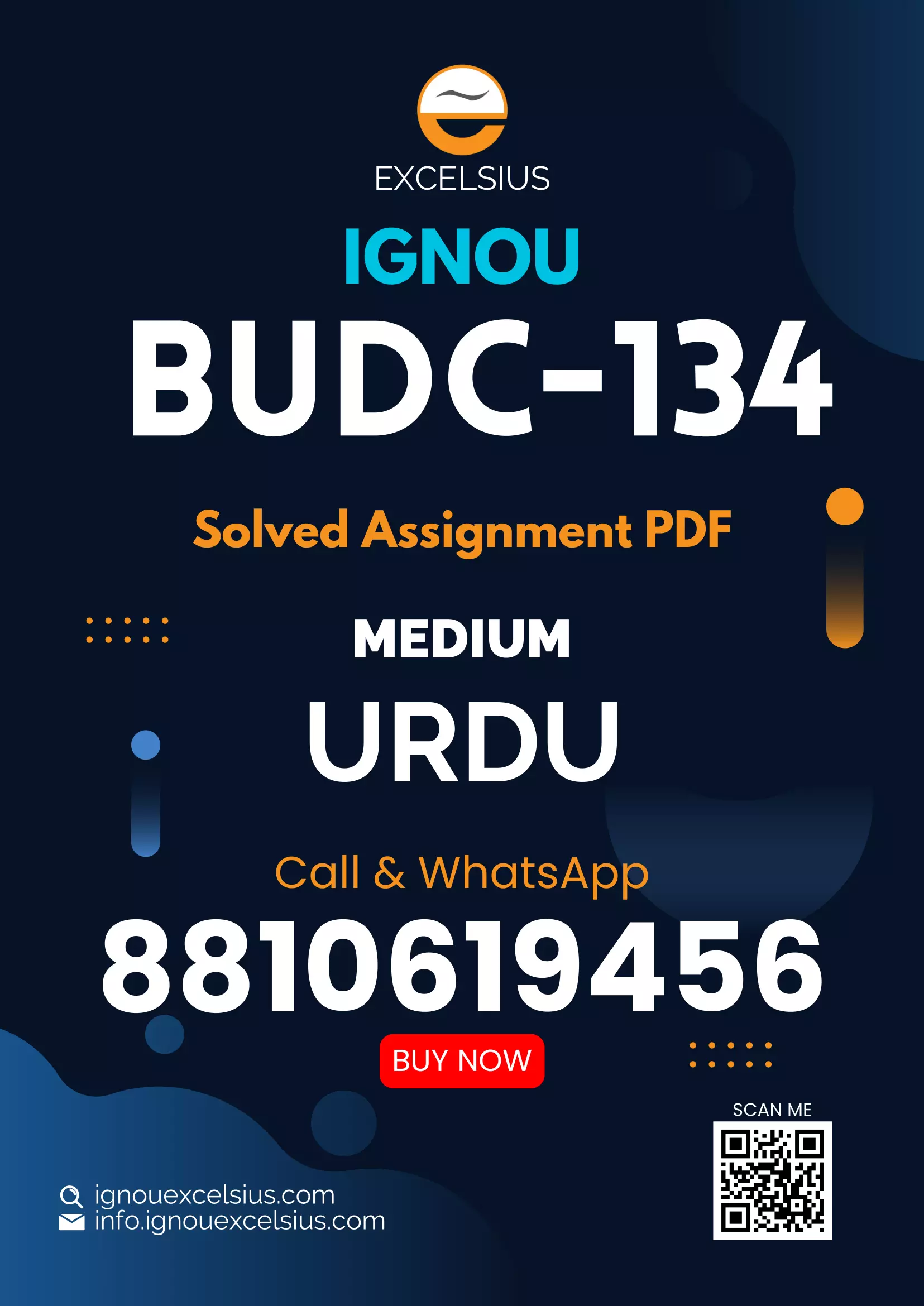 IGNOU BUDC-134 - Study of Urdu Nazm, Latest Solved Assignment-July 2023 - January 2024