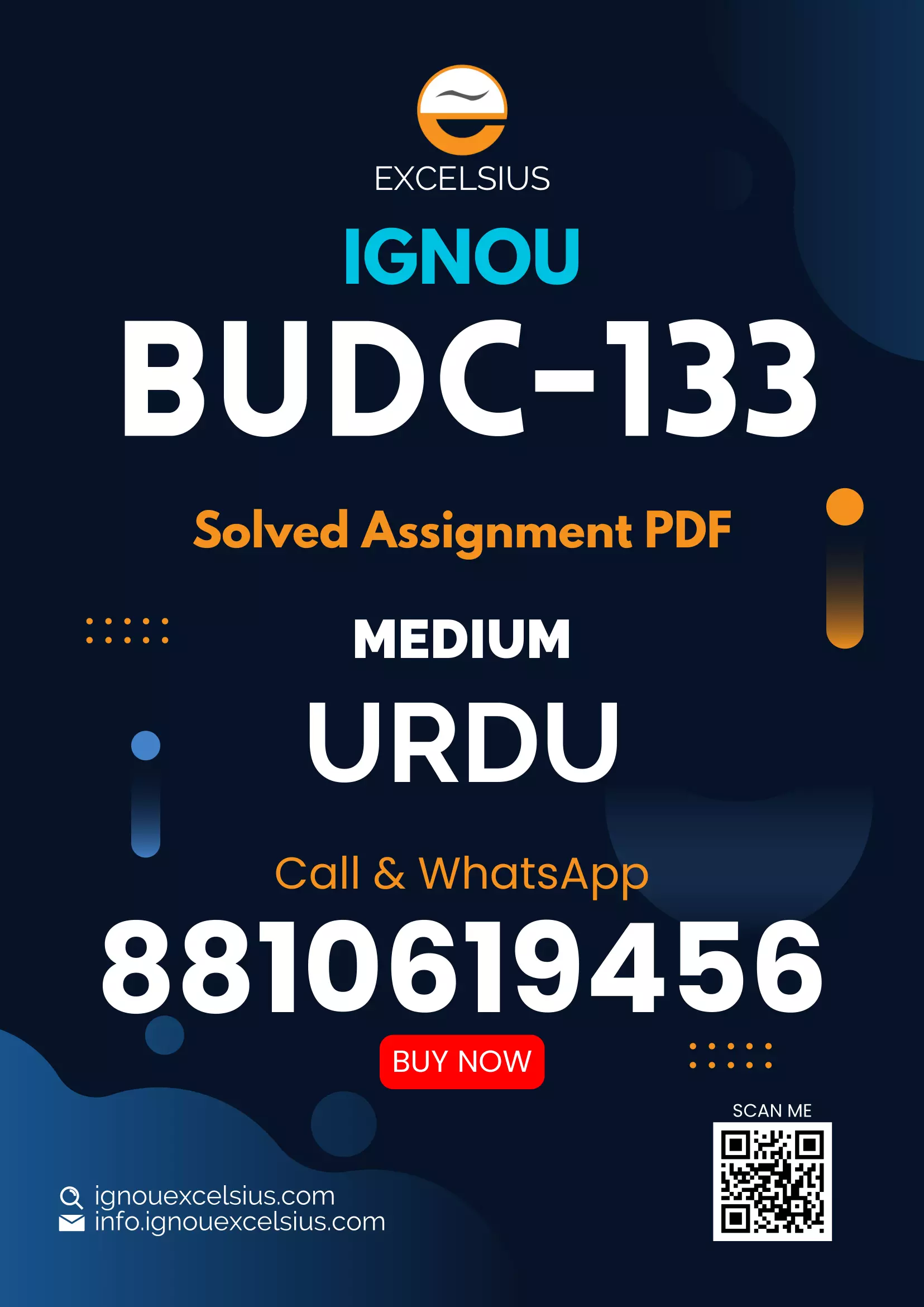 IGNOU BUDC-133 - Origin and Development of Urdu Language, Latest Solved Assignment-July 2022 - January 2023