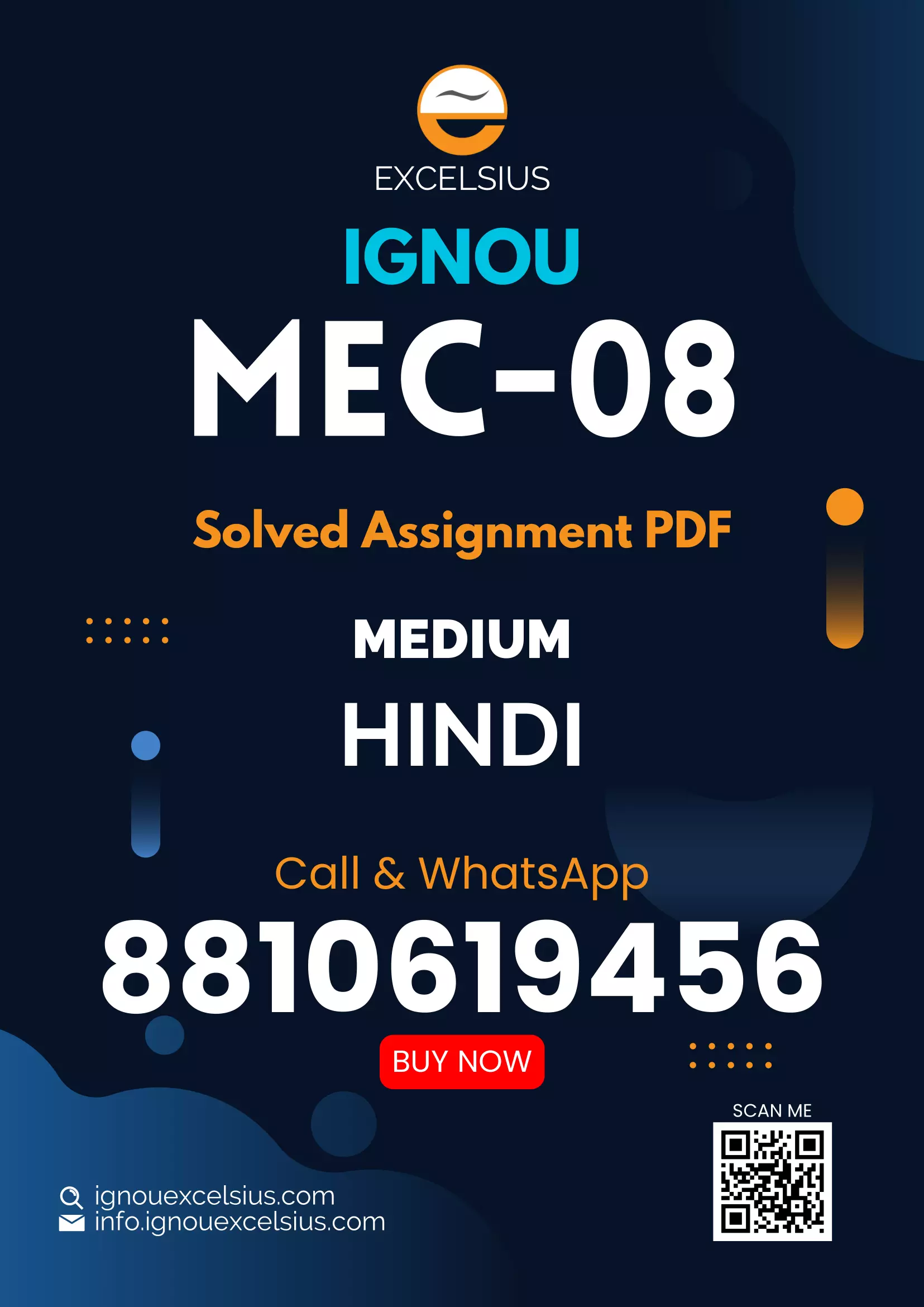 IGNOU MEC-08 - Economics of Social Sector and Environment Latest Solved Assignment-July 2023 - January 2024