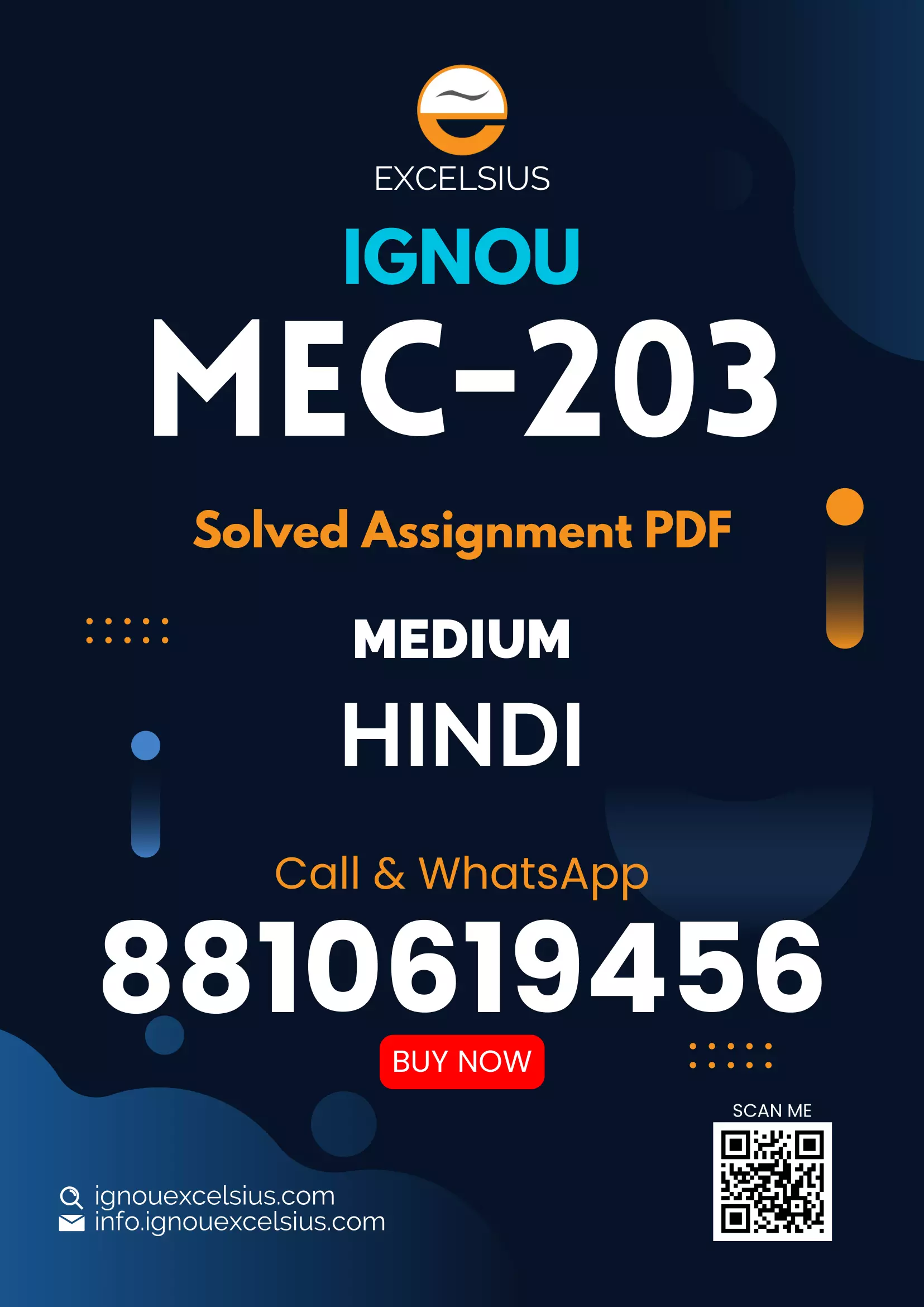 IGNOU MEC-203 - Quantitative Methods Latest Solved Assignment -July 2023 – January 2024