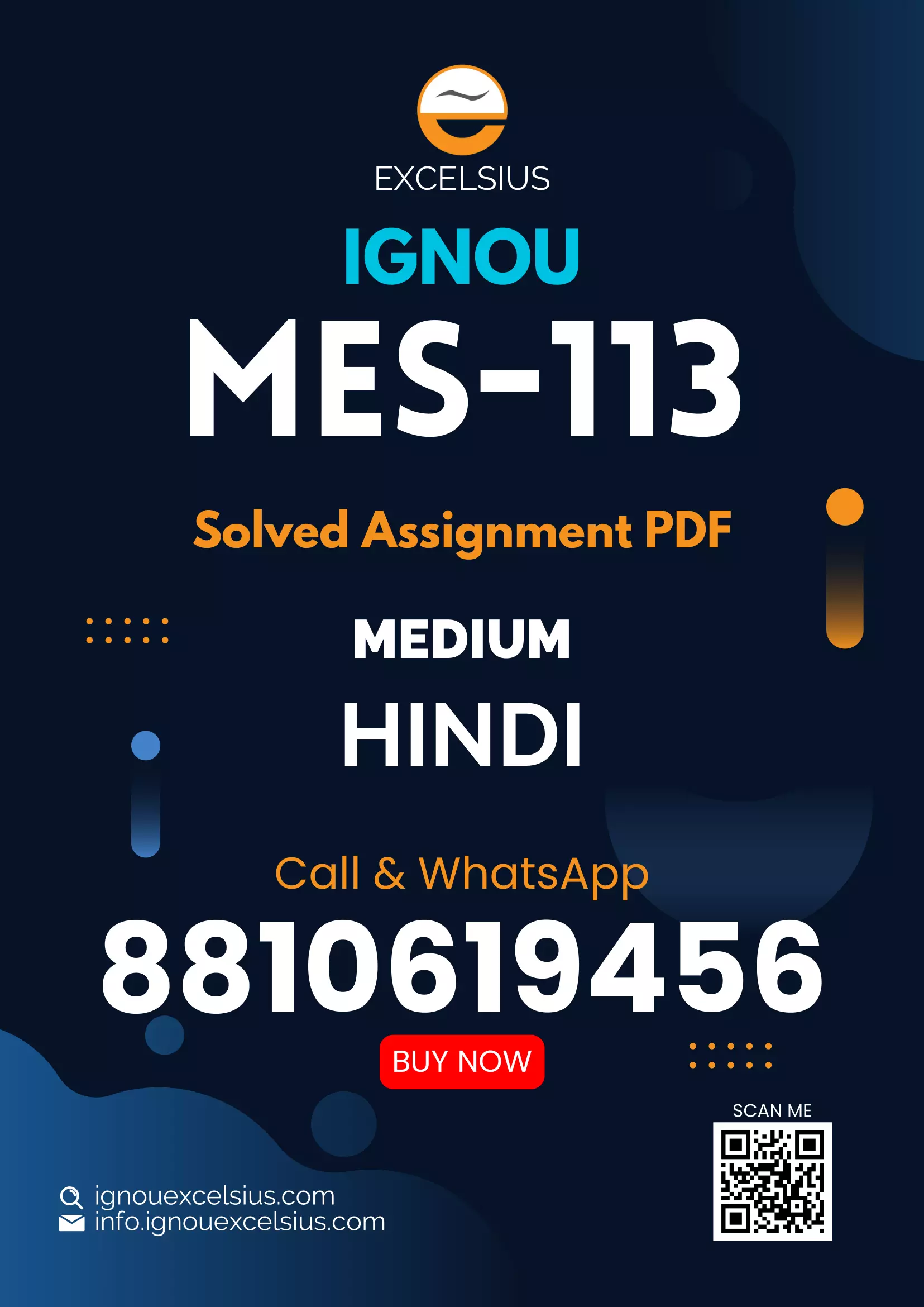 IGNOU MES-113 - Learner Support Services, Latest Solved Assignment-January 2023 - July 2023