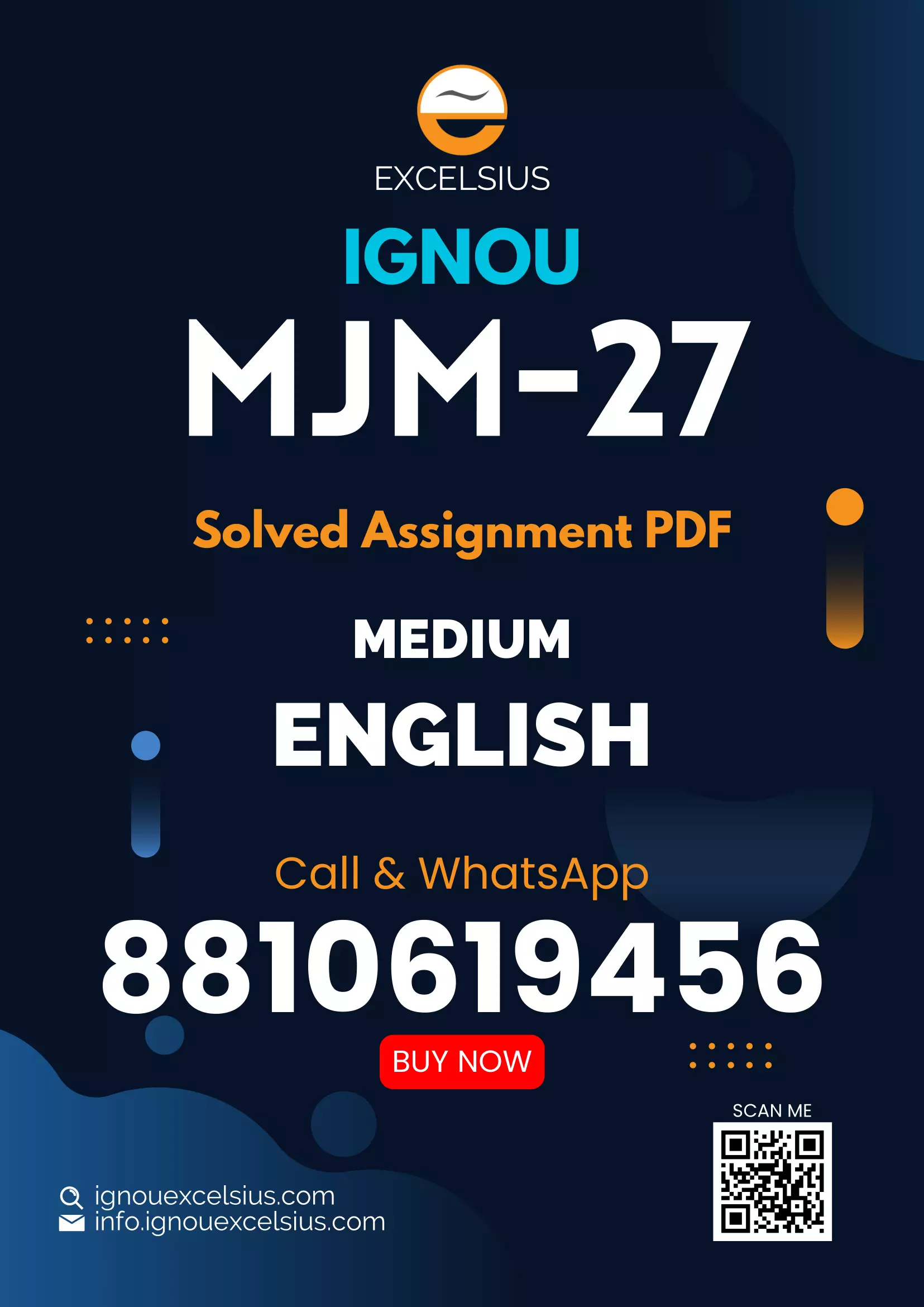 IGNOU MJM-27 - Electronic Media Latest Solve Assignment-July 2022 – January 2023