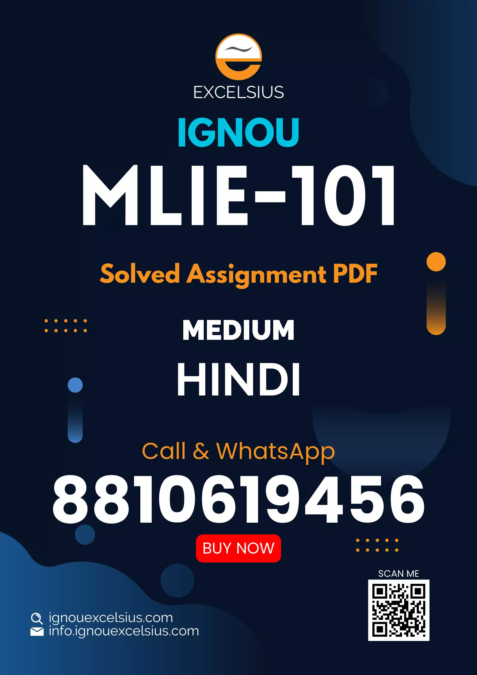 IGNOU MLIE-101 - Preservation and Conservation of Library Materials, Latest Solved Assignment-July 2023 – January 2024