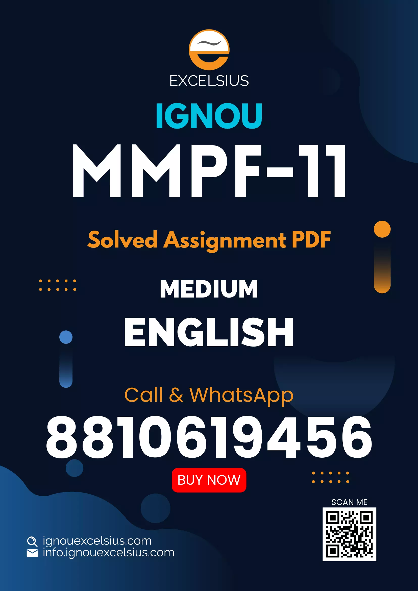 IGNOU MMPF-11 - Management of Insurance Services Latest Solved Assignment-January 2024 - July 2024