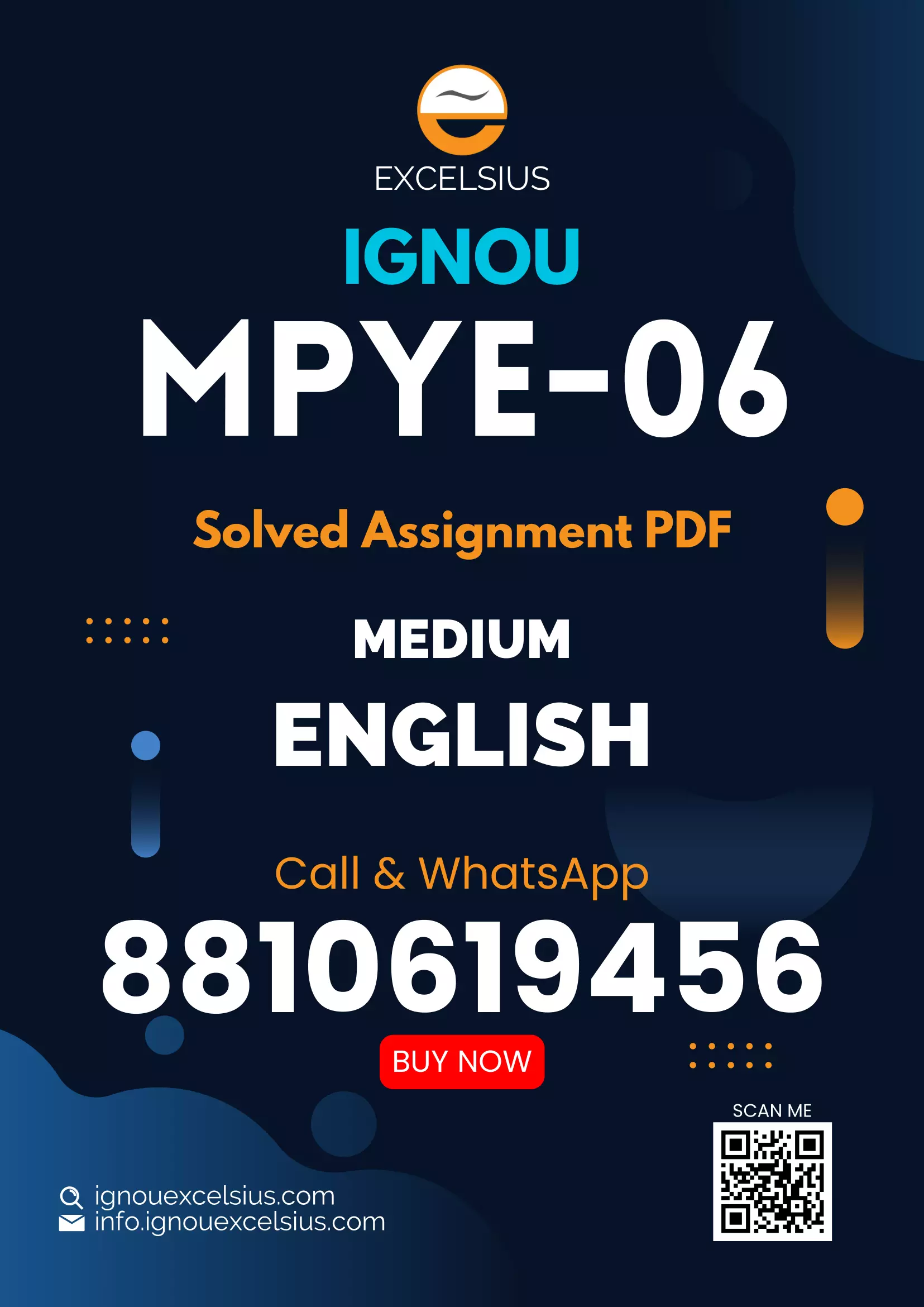 IGNOU MPYE-06 - Dalit Philosophy Latest Solved Assignment-December 2022 - June 2023