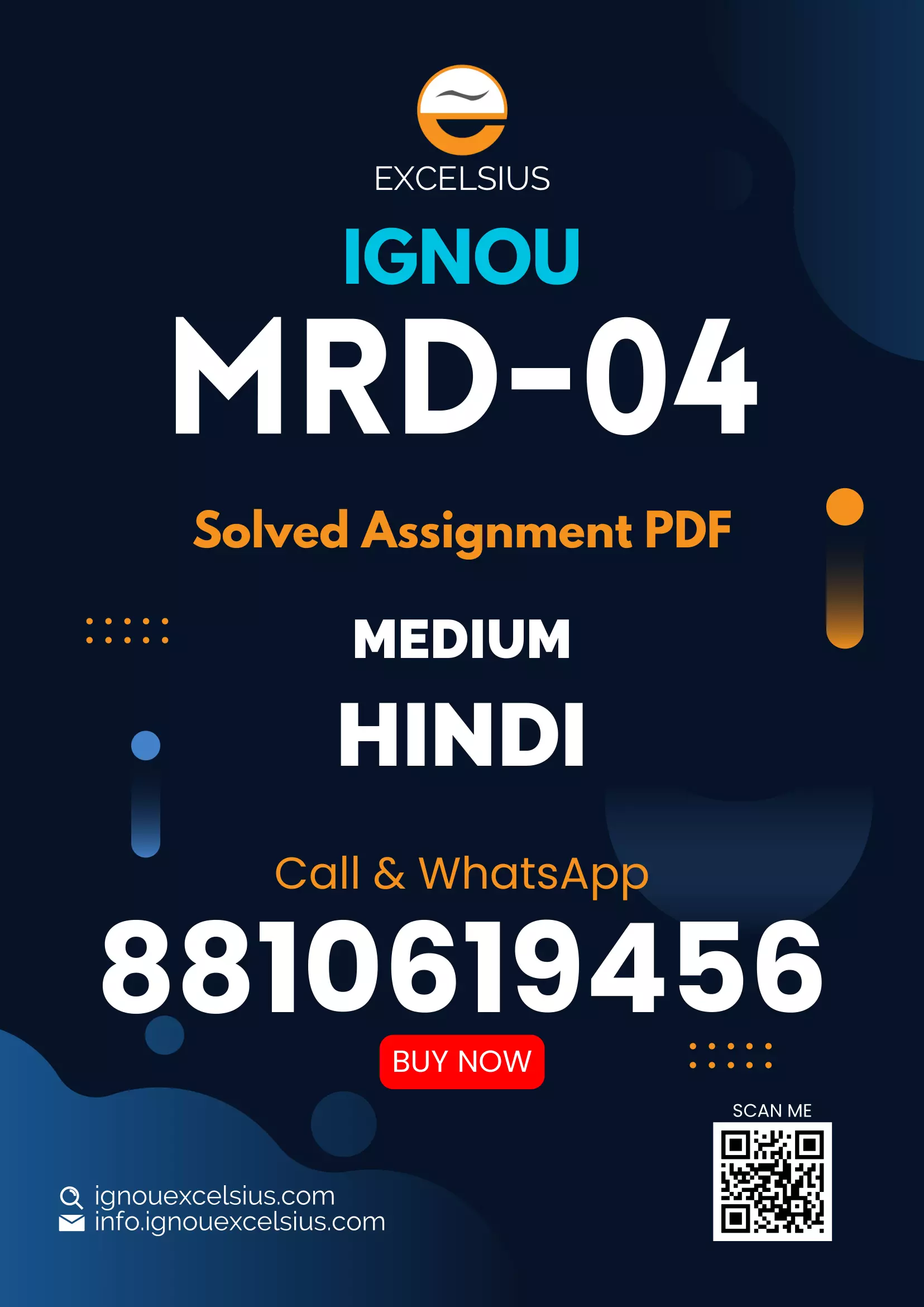 IGNOU MRD-04 (NEW) - Research Methods in Rural Development Latest Solved Assignment-July 2023 – January 2024
