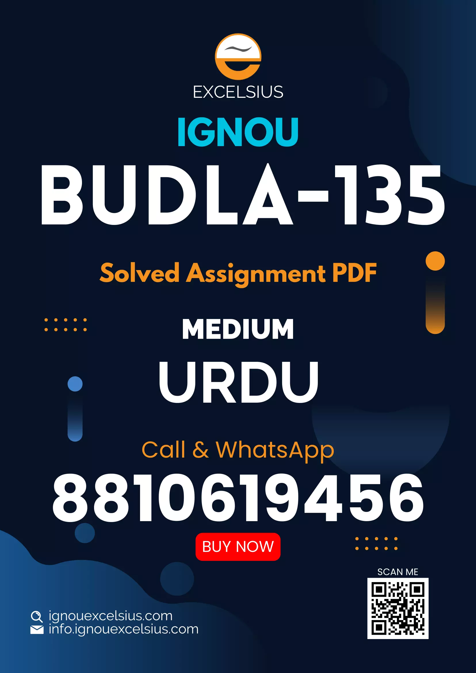 IGNOU BUDLA-135 - Study of Modern Urdu Prose & Poetry, Latest Solved Assignment-July 2023 - January 2024