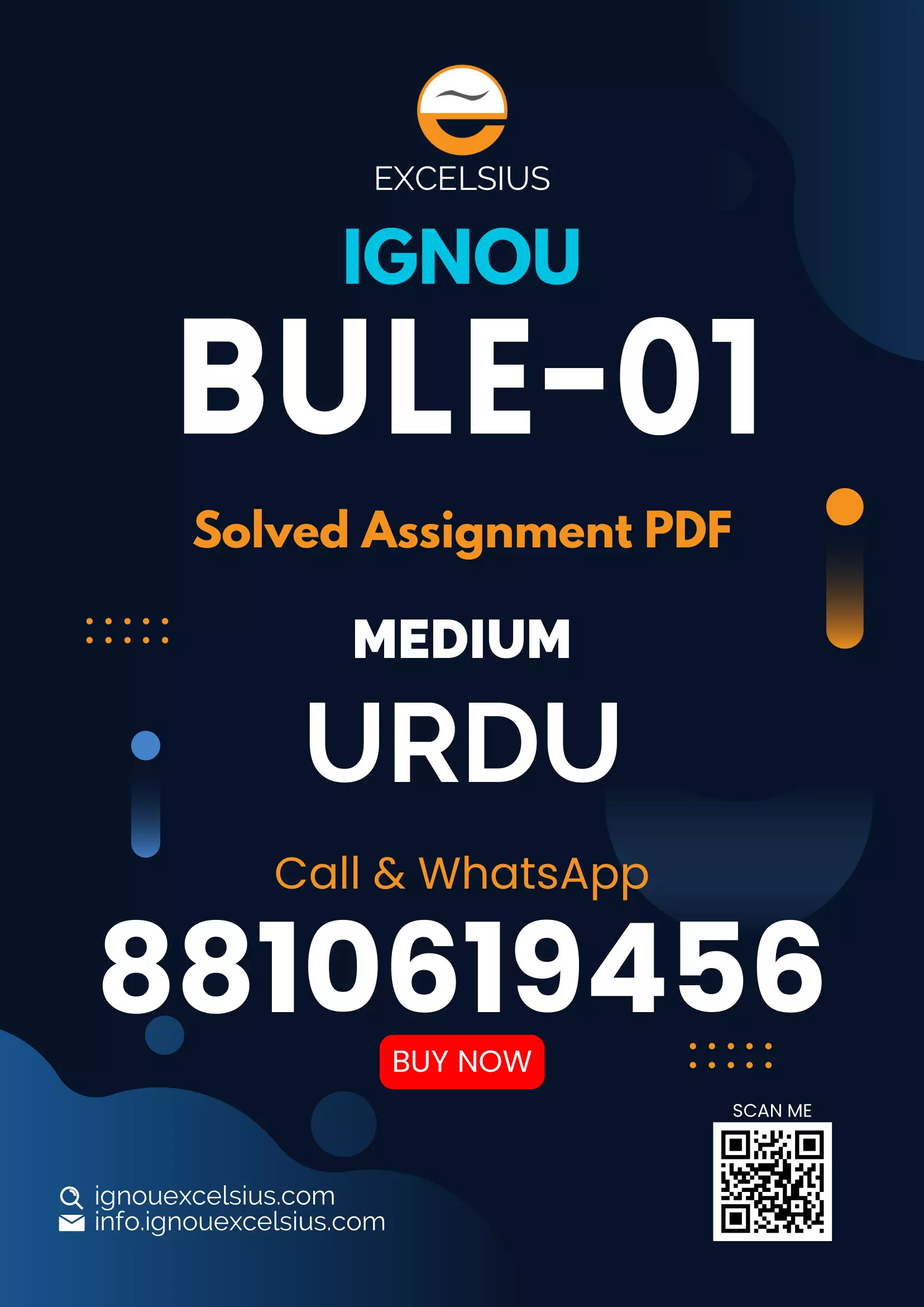 IGNOU BULE-01 - Elements of Urdu Structure-July 2023 - January 2024