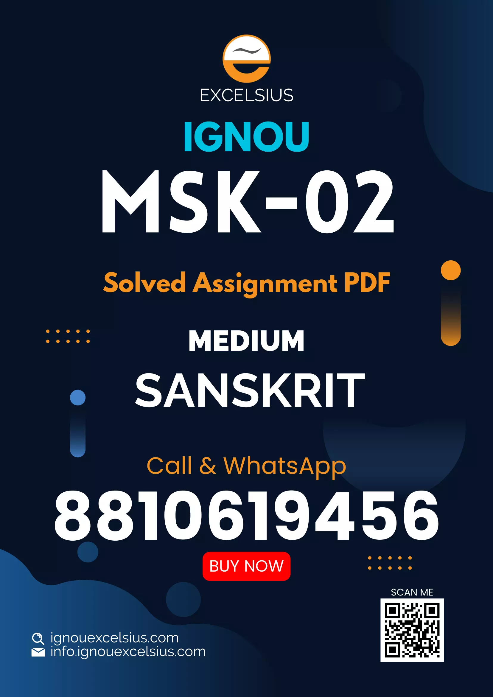 IGNOU MSK-02 - Vayakran Latest Solved Assignment-July 2023 - January 2024