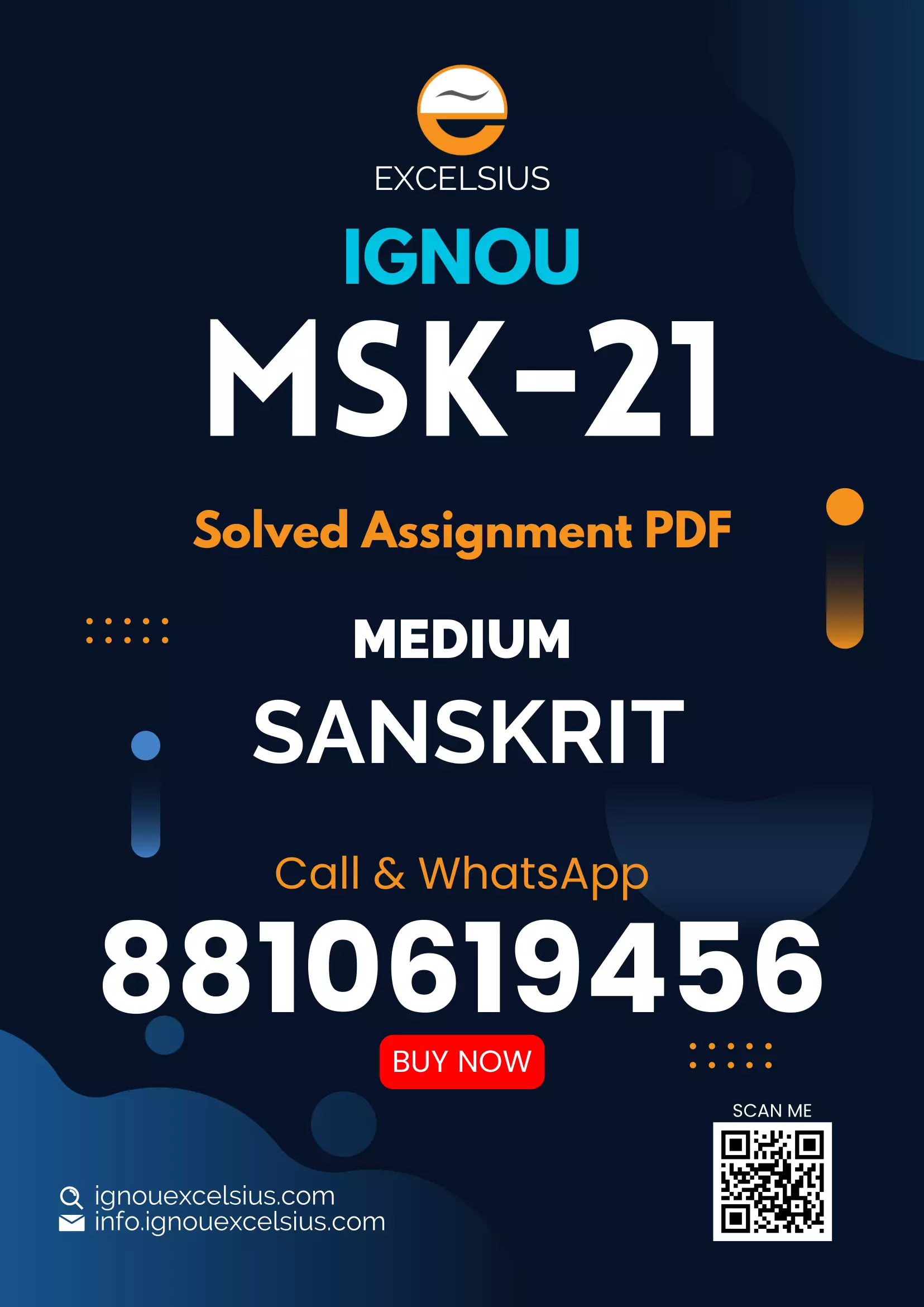 IGNOU MSK-21 - Sanskrit vadmay mein vigyan parampara, Latest Solved Assignment-July 2023 - January 2024