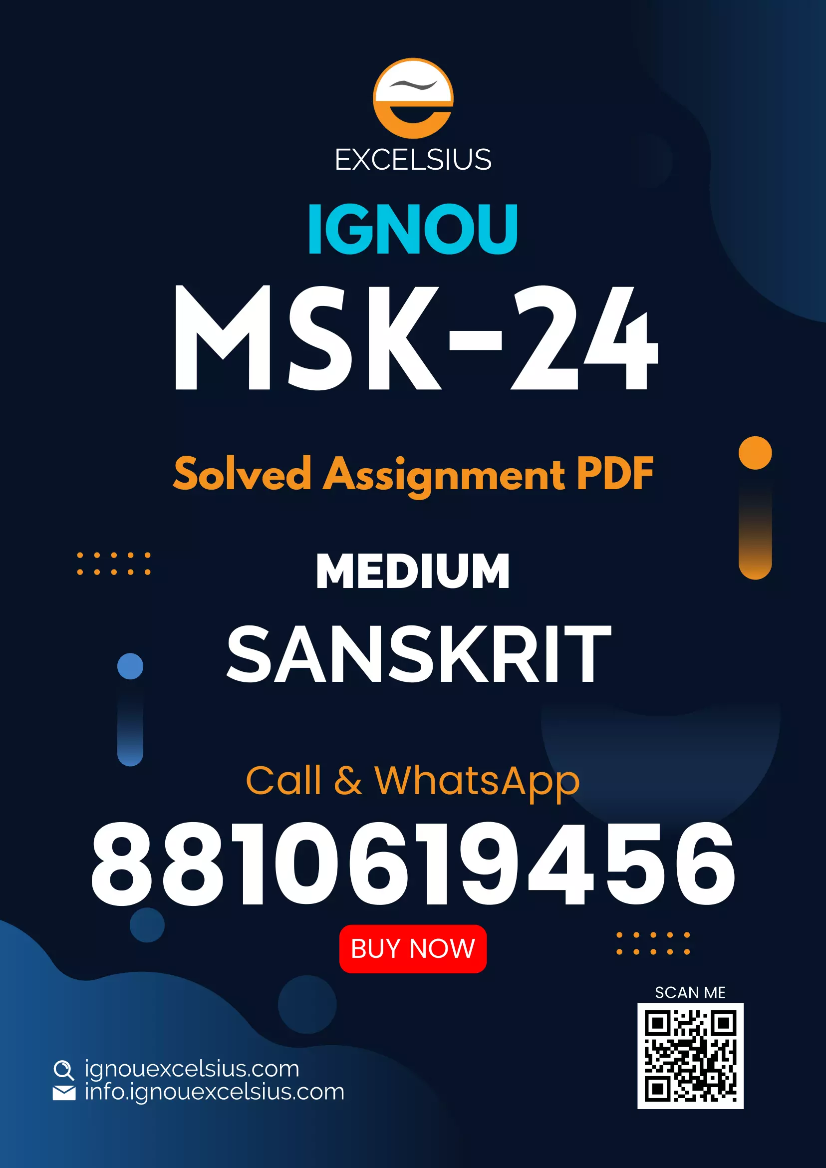 IGNOU MSK-24 - Sanskrit Abhiyantriki Krishi Vigyan evam Paryavaran Vigyan, Latest Solved Assignment-July 2023 - January 2024