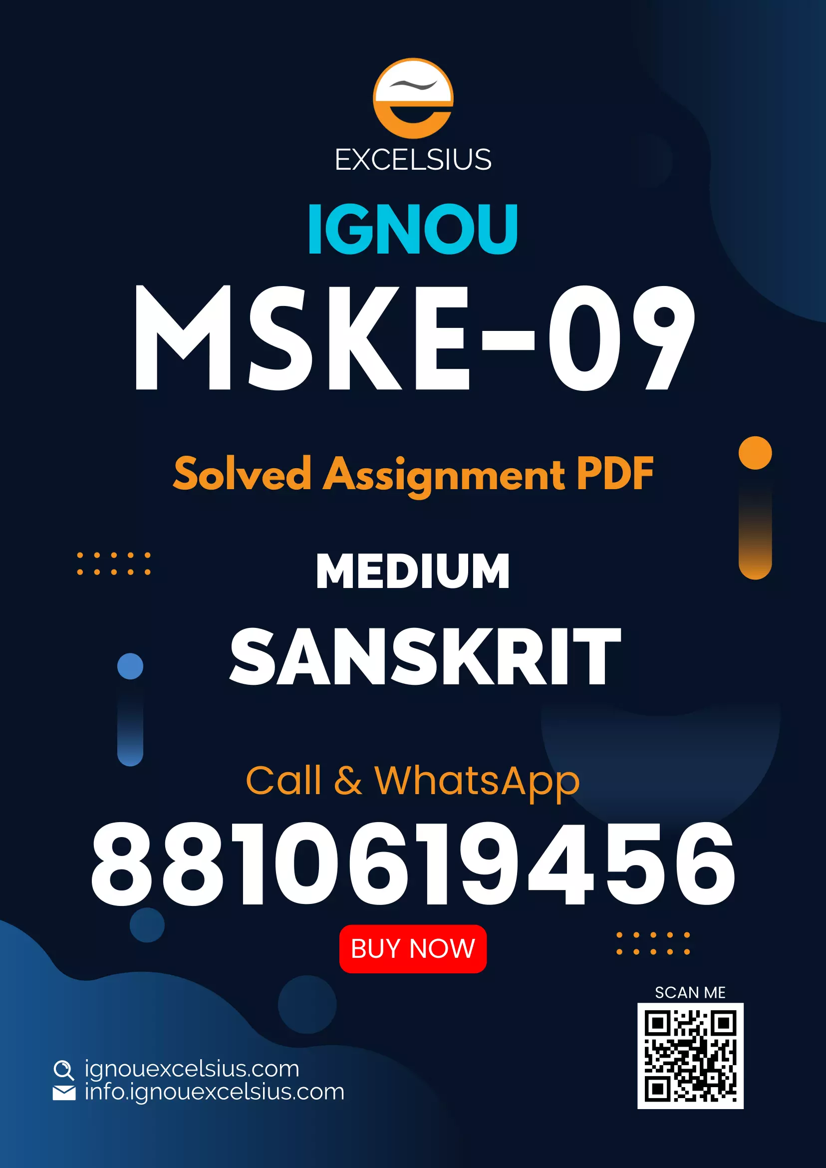 IGNOU MSKE-09 - Ved: Vaidik Sanhitayen aur Vaidik Vyakaran, Latest Solved Assignment-July 2023 - January 2024