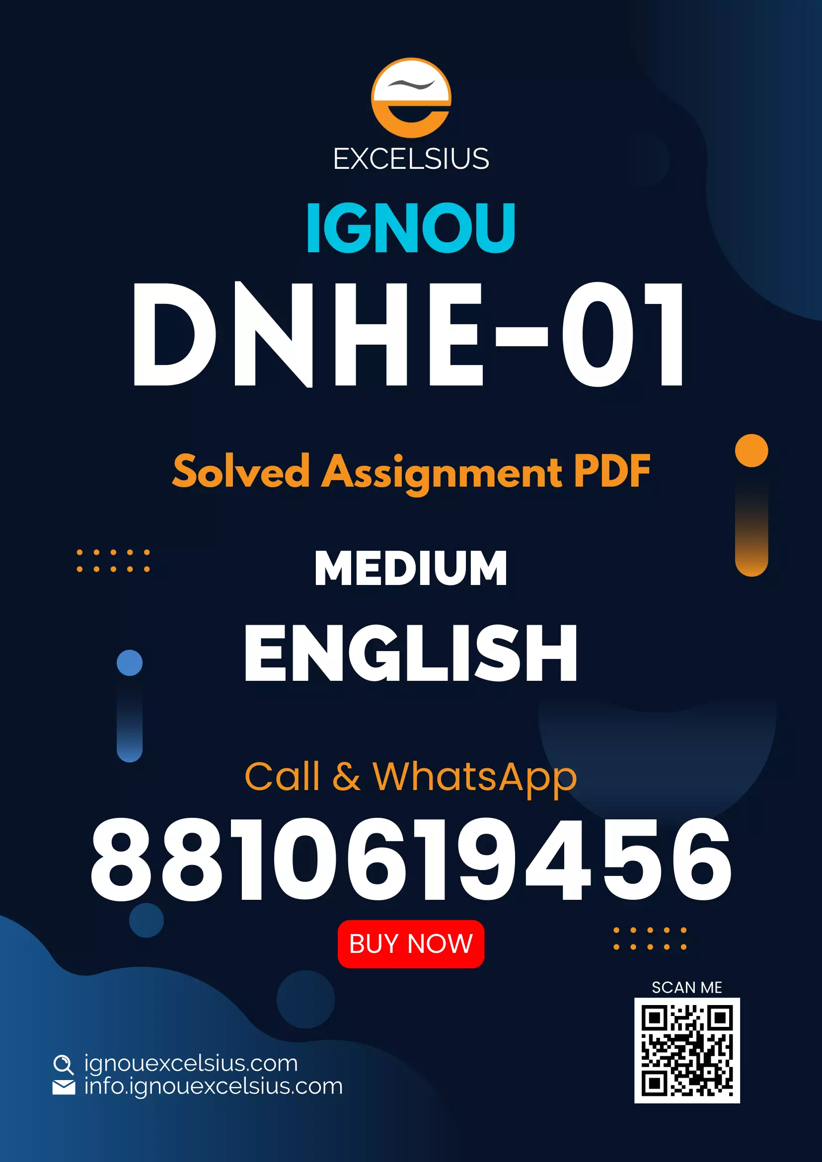 IGNOU DNHE-01 - Nutrition for the Community, Latest Solved Assignment-January 2024 - July 2024
