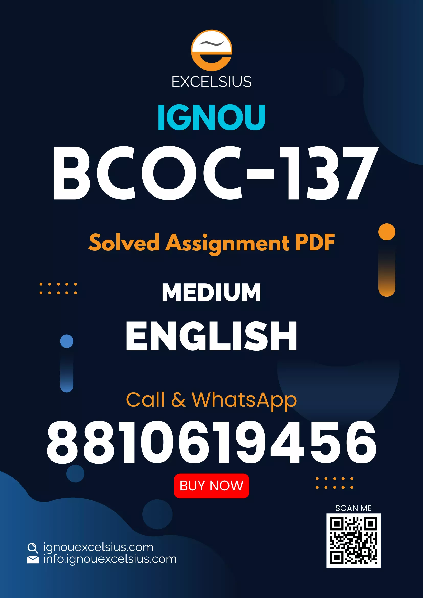 IGNOU BCOC-137 - Corporate Accounting, Latest Solved Assignment-January 2024 - December 2024