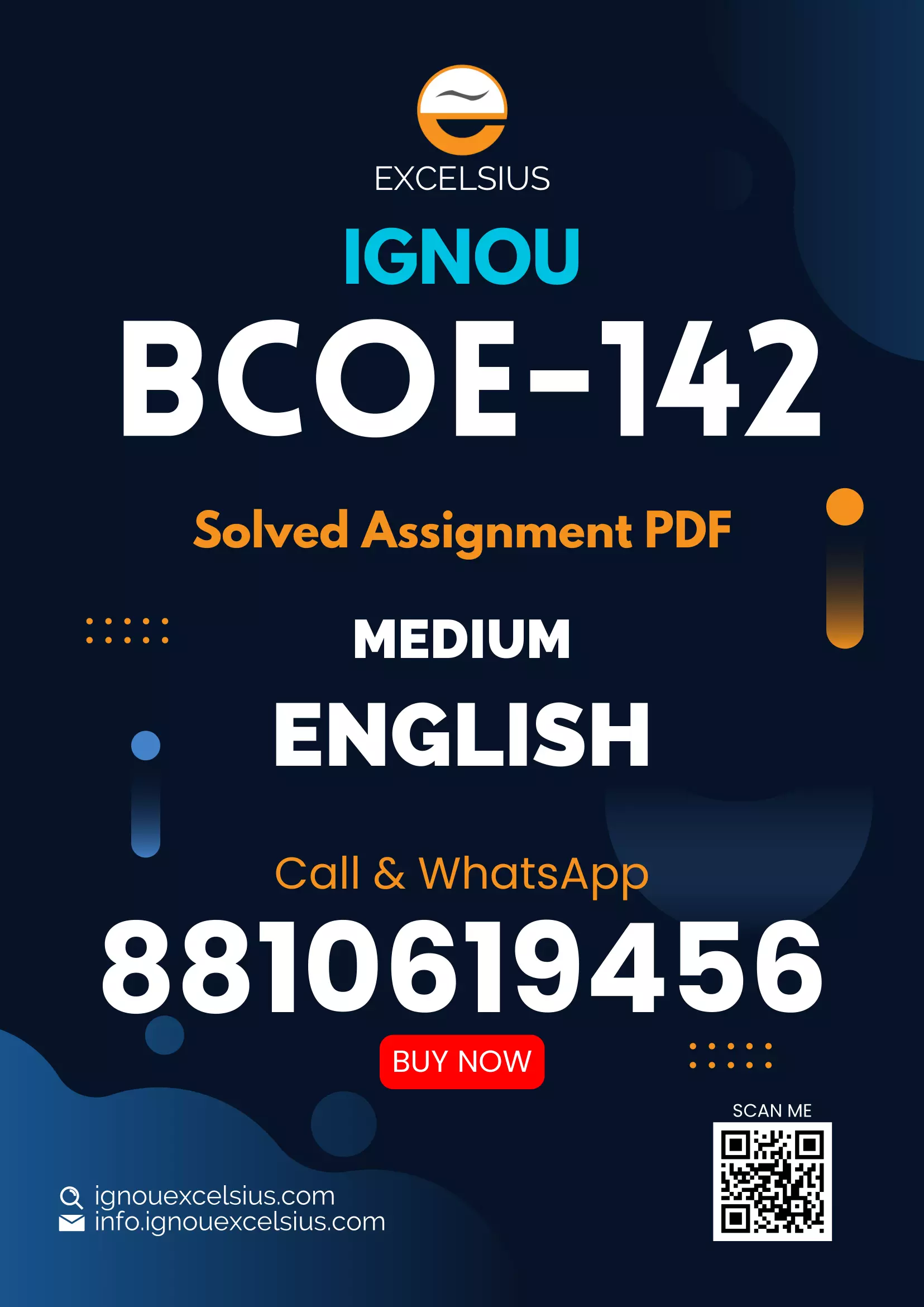 IGNOU BCOE-142 - Fundamentals of Financial Management, Latest Solved Assignment-January 2024 - December 2024