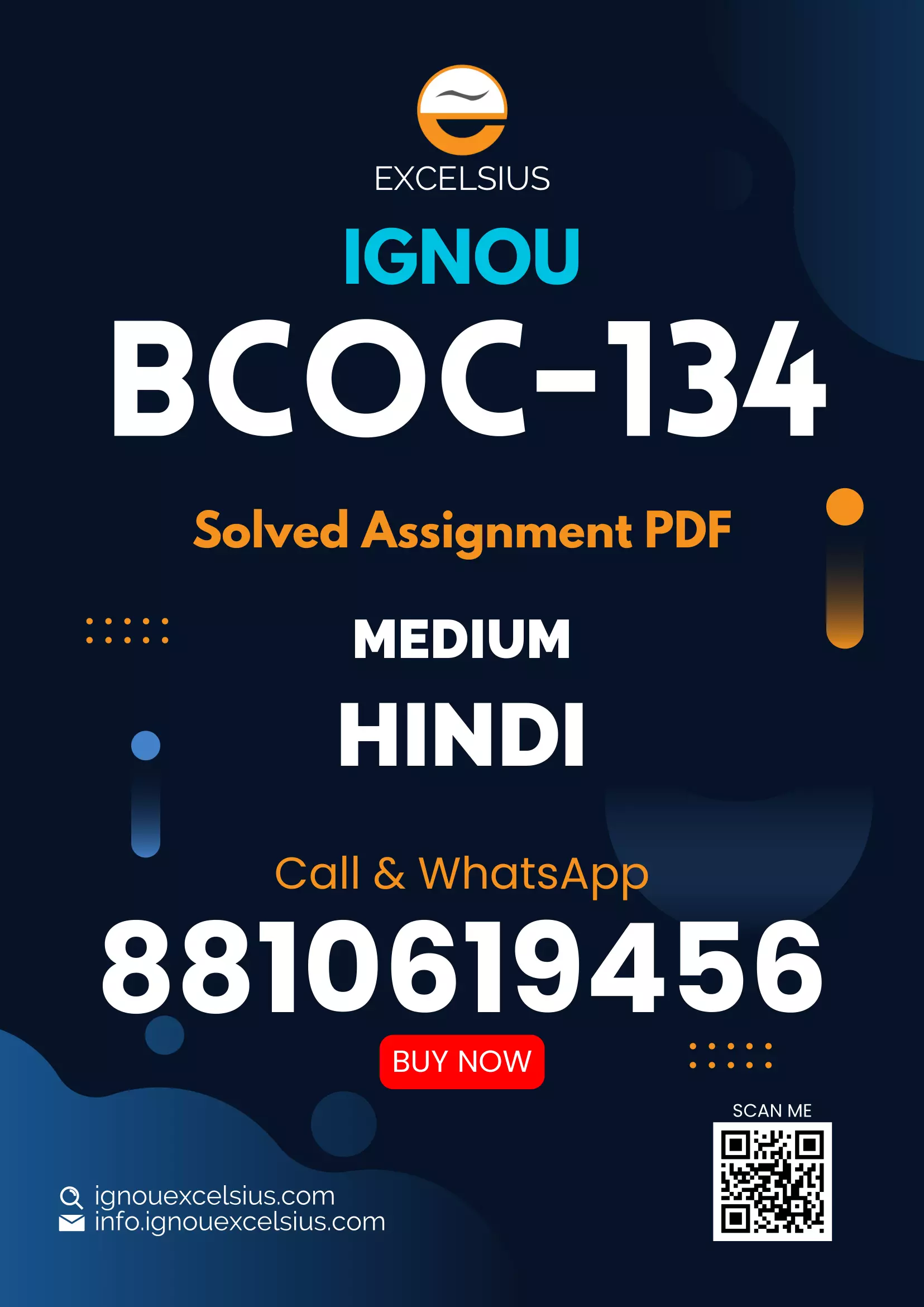 IGNOU BCOC-134 - Business Mathematics and Statistics, Latest Solved Assignment-January 2024 - December 2024