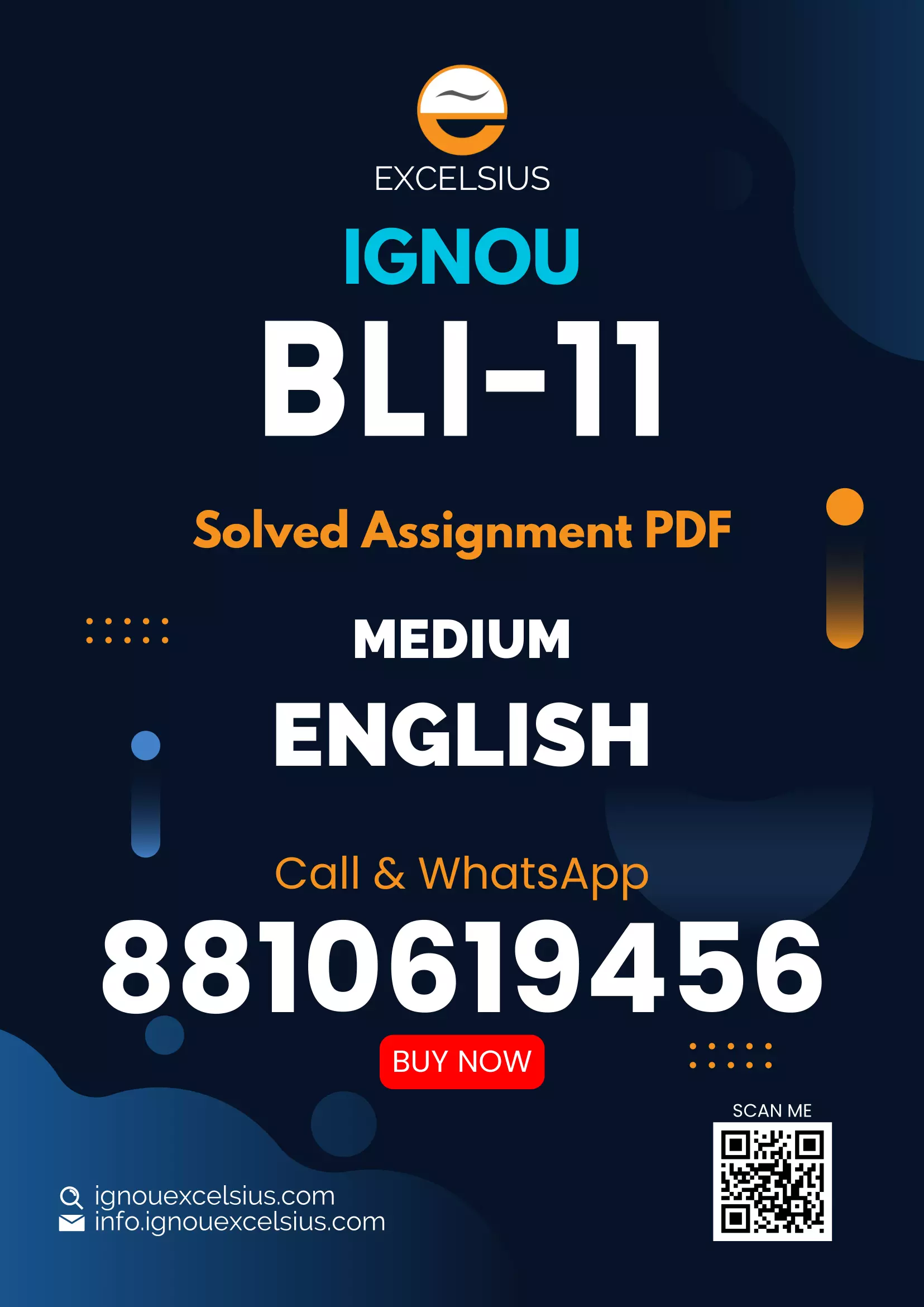 IGNOU BLI-11 - Libraries: An Introduction, Latest Solved Assignment-January 2024 - July 2024