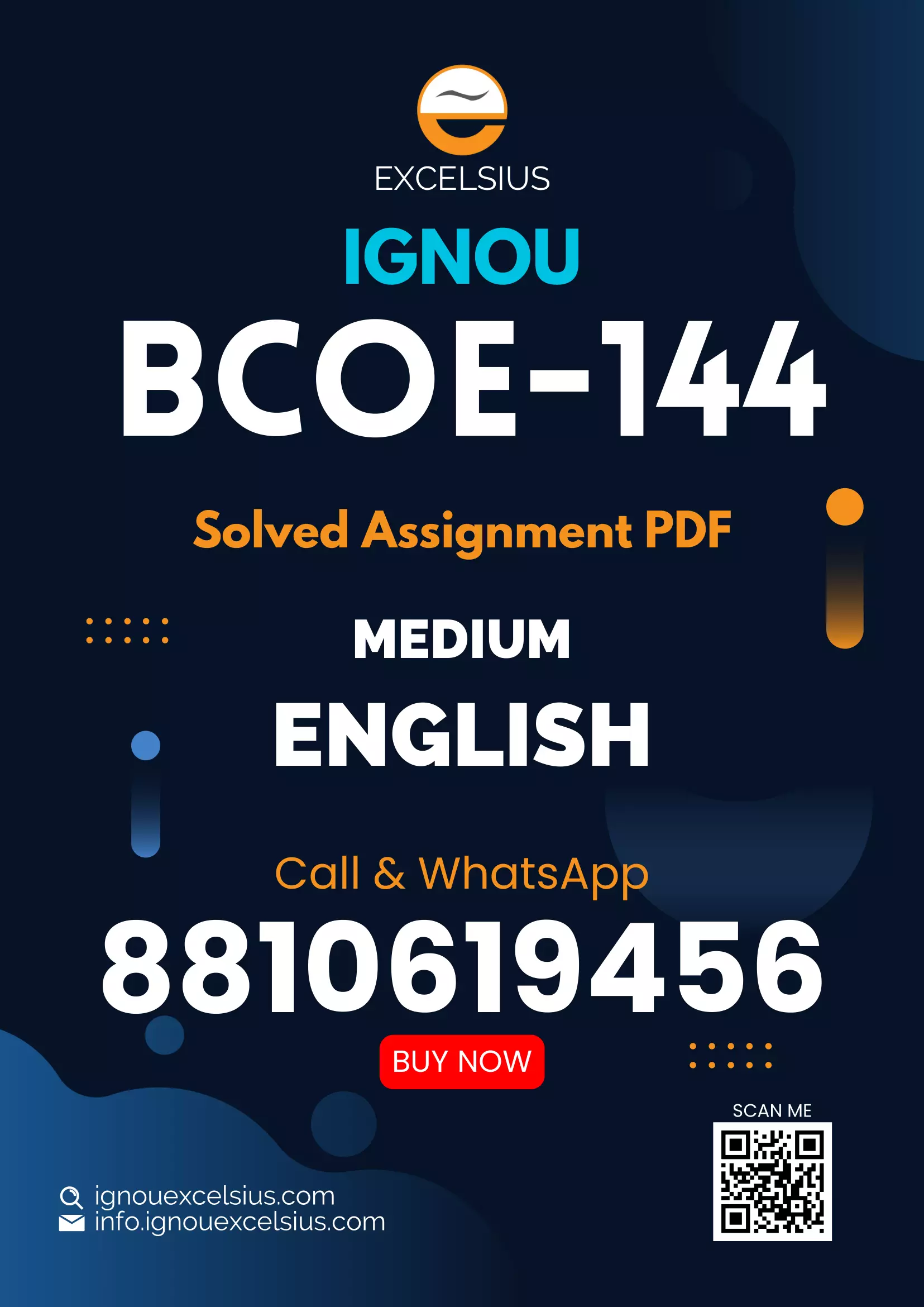 IGNOU BCOE-144 - Office Management and Secretarial Practice, Latest Solved Assignment-January 2024 - December 2024