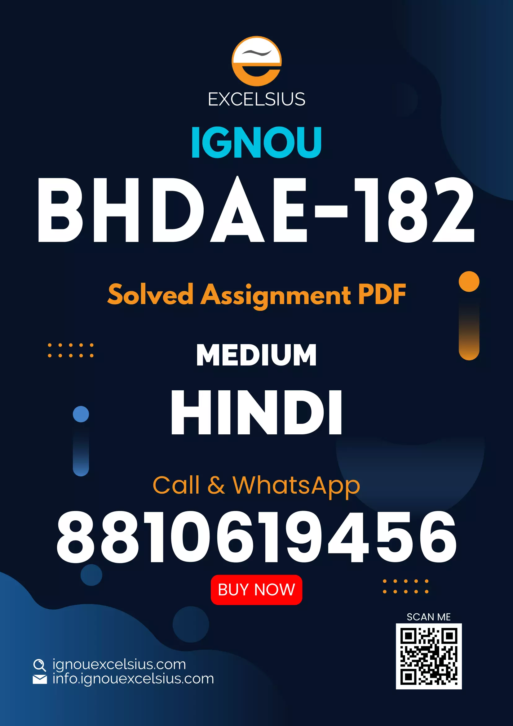 IGNOU BHDAE-182 - Hindi Bhasha aur Sampreshan Latest Solved Assignment-January 2024 - July 2024
