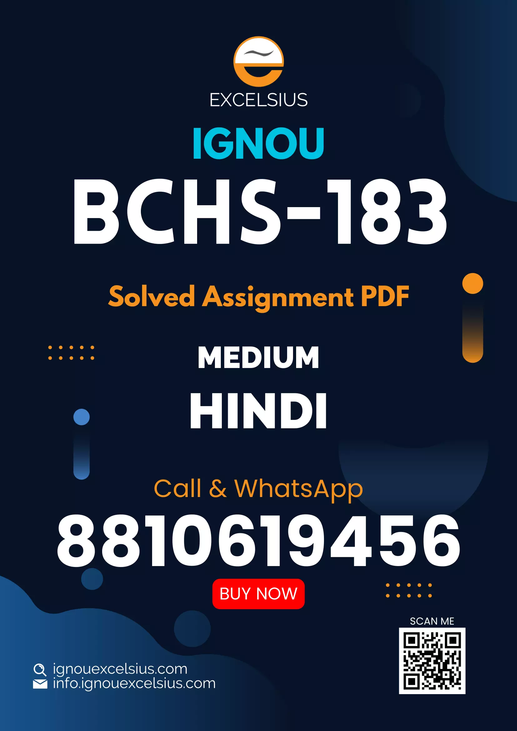IGNOU BCHS-183 - Laboratory Management Skills Latest Solved Assignment-January 2024 - December 2024