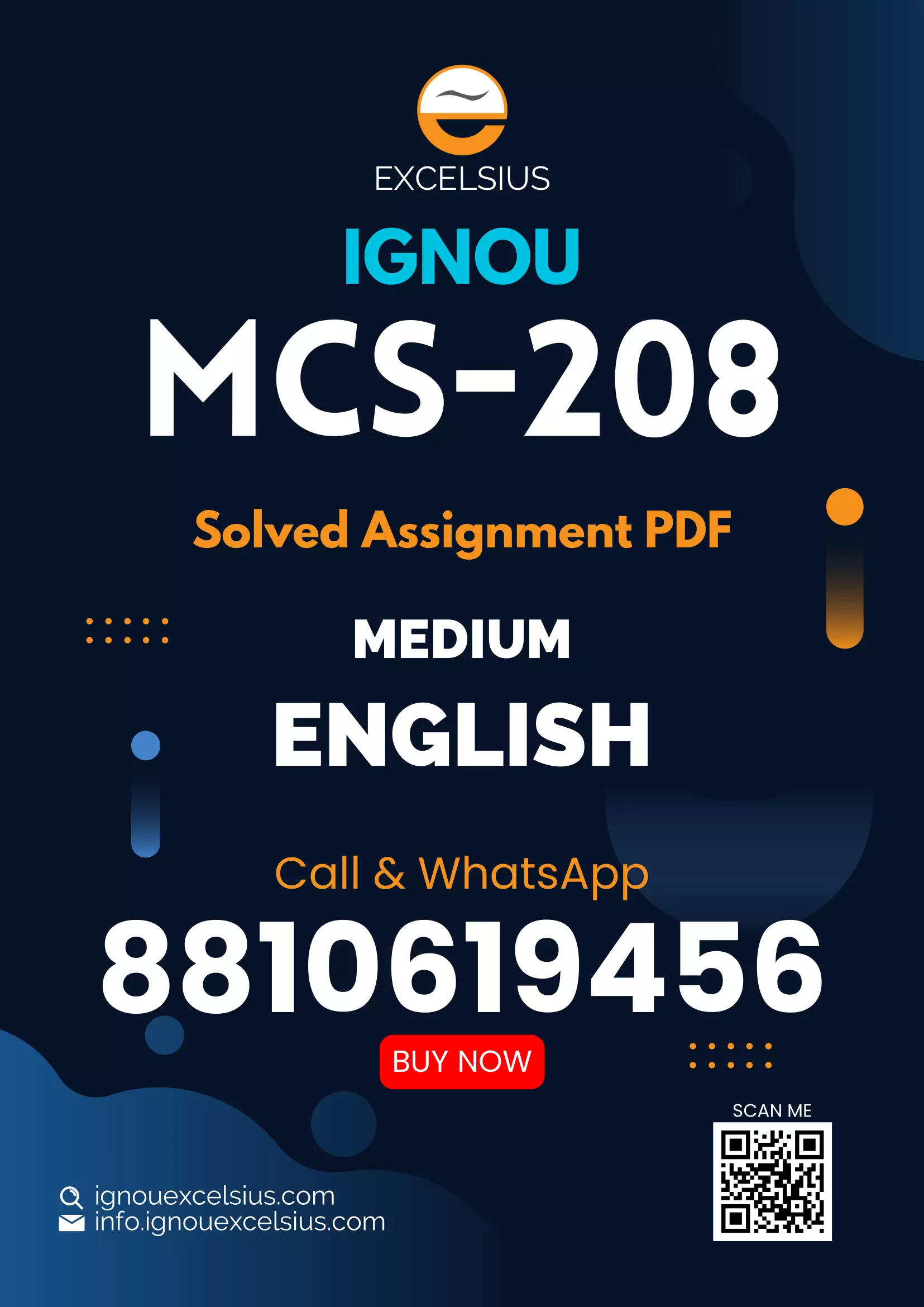 IGNOU MCS-208 - Data Structures and Algorithms, Latest Solved Assignment-January 2024 - July 2024
