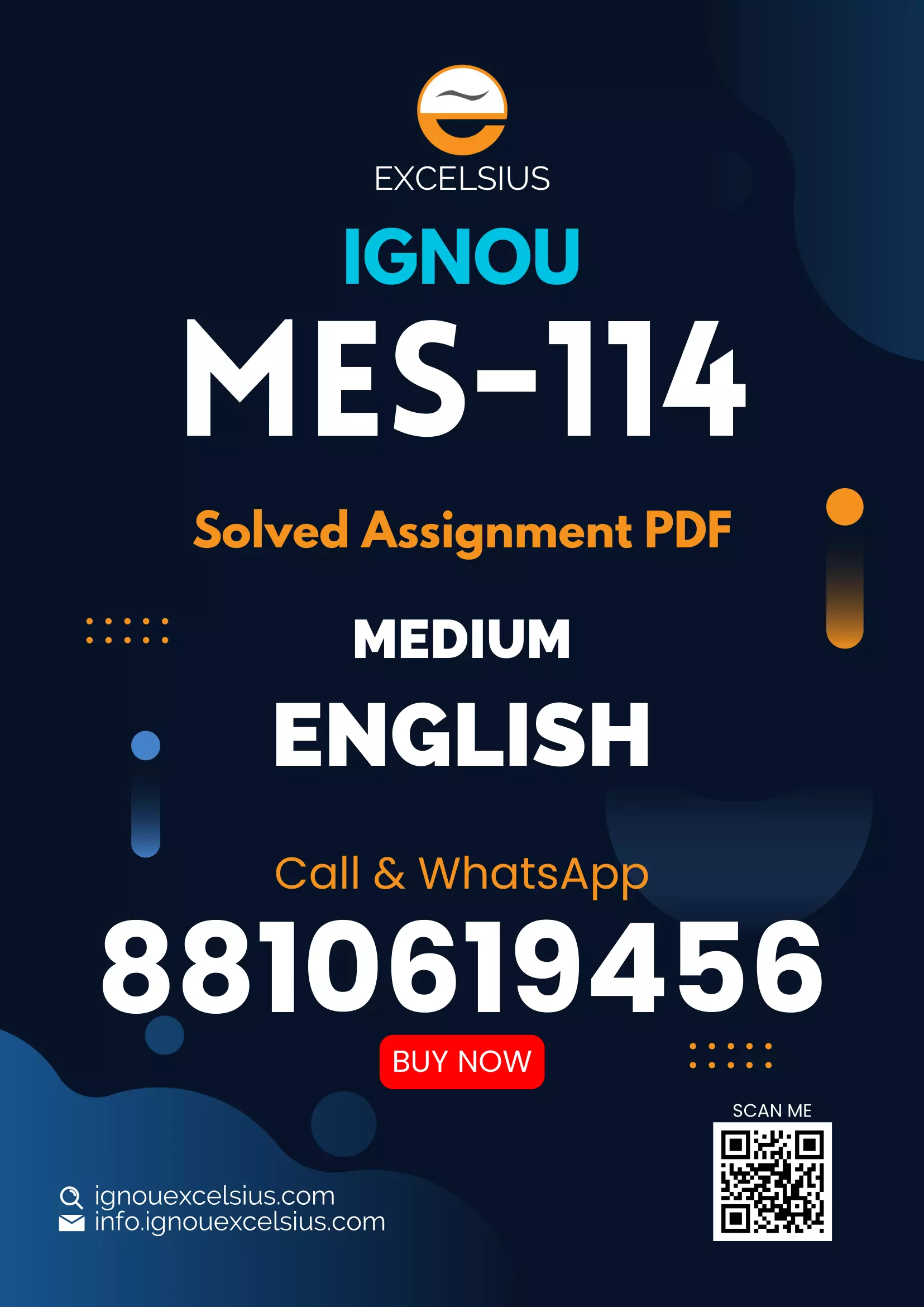 IGNOU MES-114 - Management of Distance Education, Latest Solved Assignment-January 2024 - July 2024