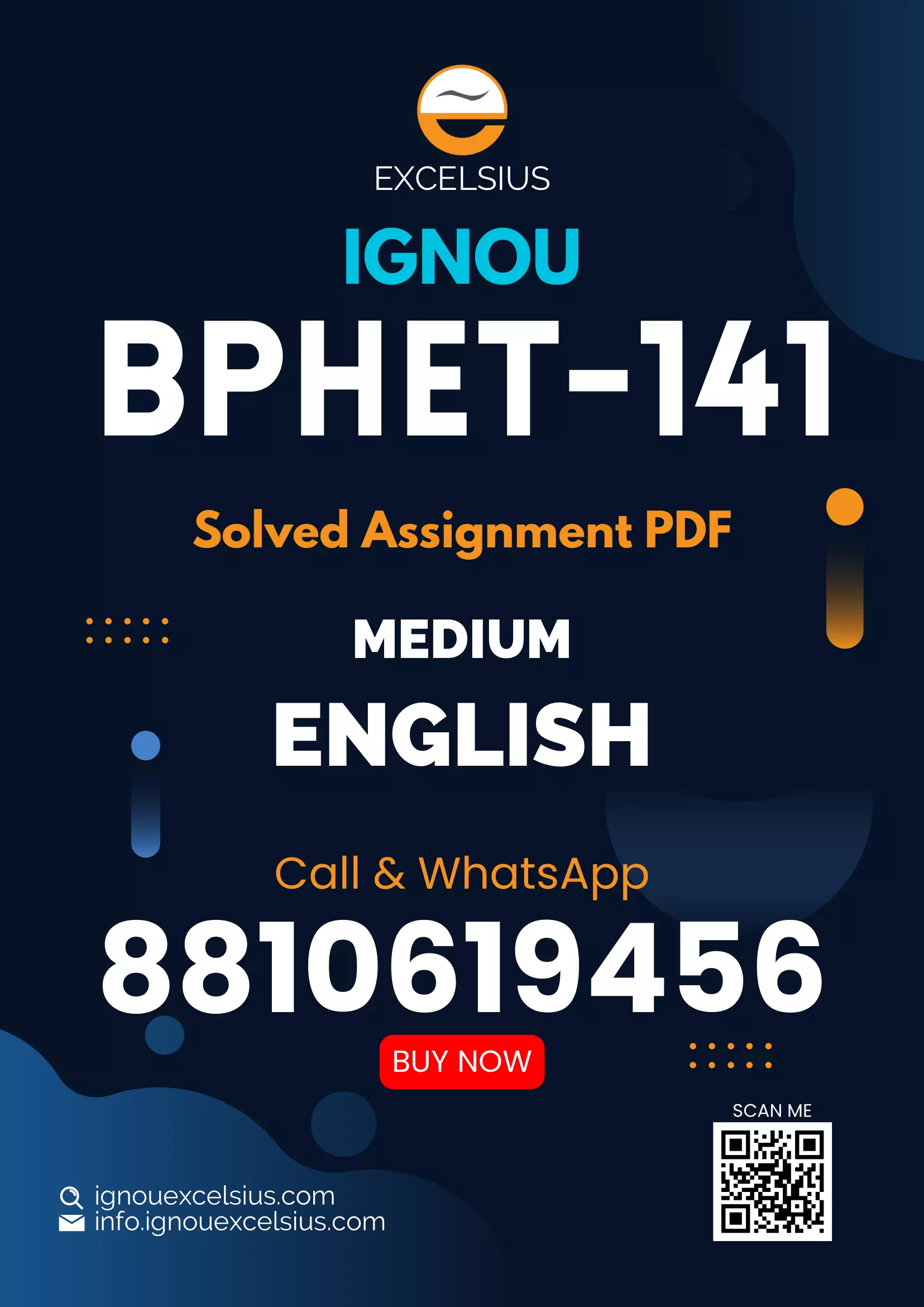 IGNOU BPHET-141 - Elements of Modern Physics Latest Solved Assignment-January 2024 - December 2024