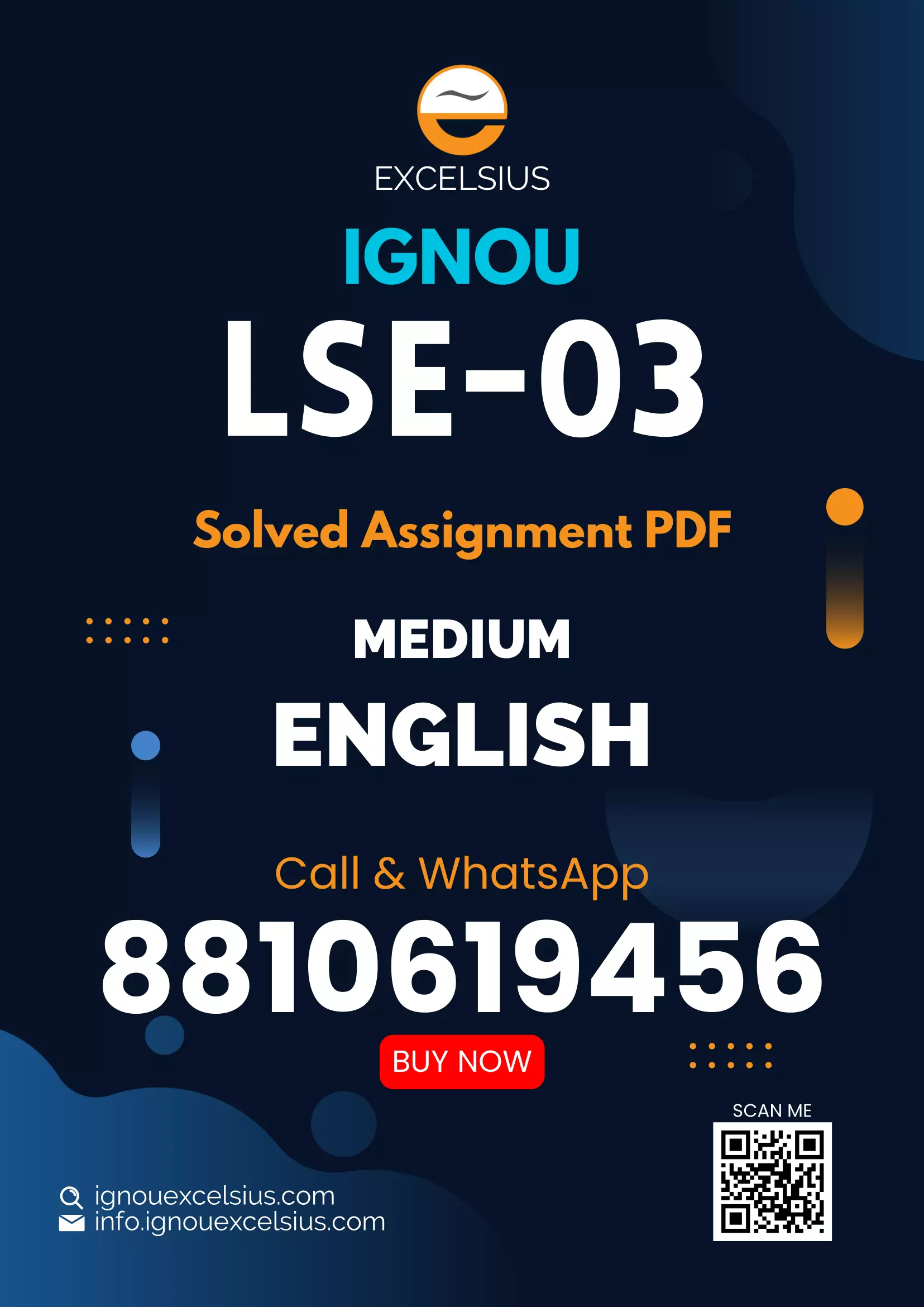 IGNOU LSE-03 - Genetics, Latest Solved Assignment-January 2024 - December 2024