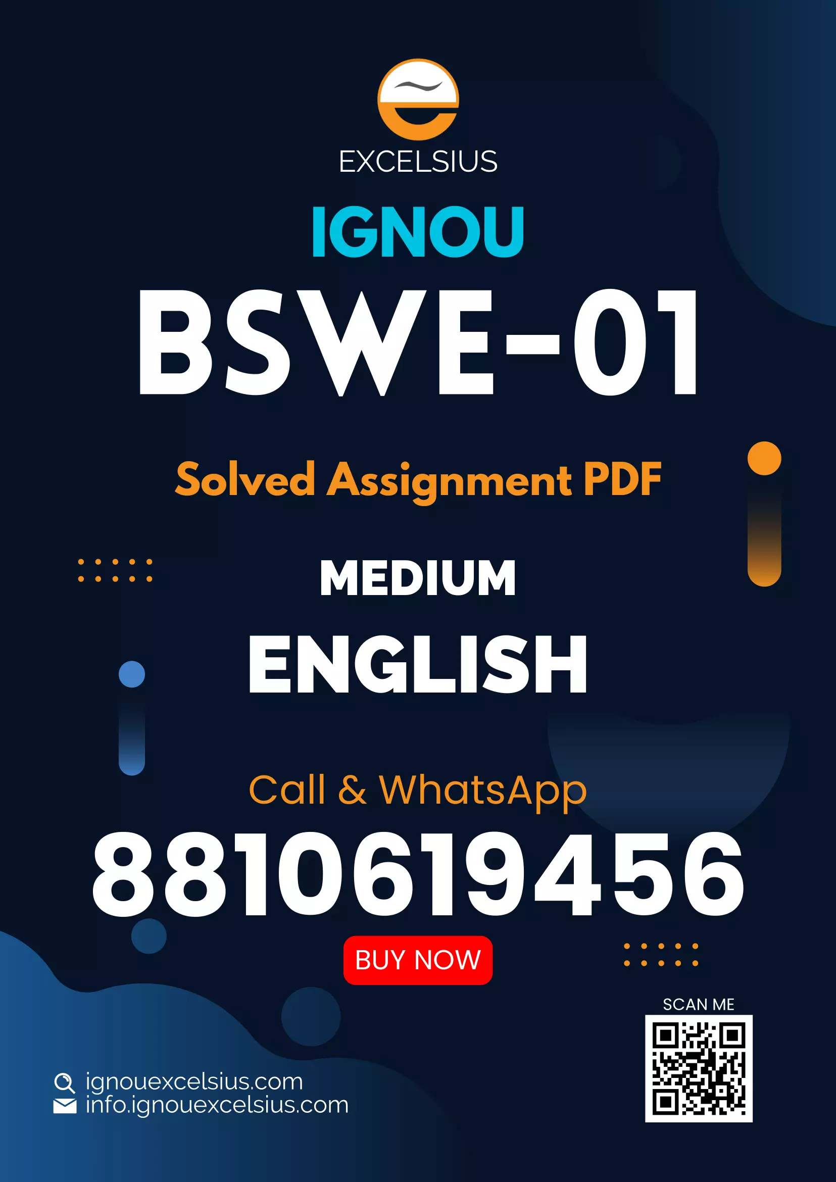 IGNOU BSWE-01 - Introduction to Social Work, Latest Solved Assignment-July 2023 - January 2024