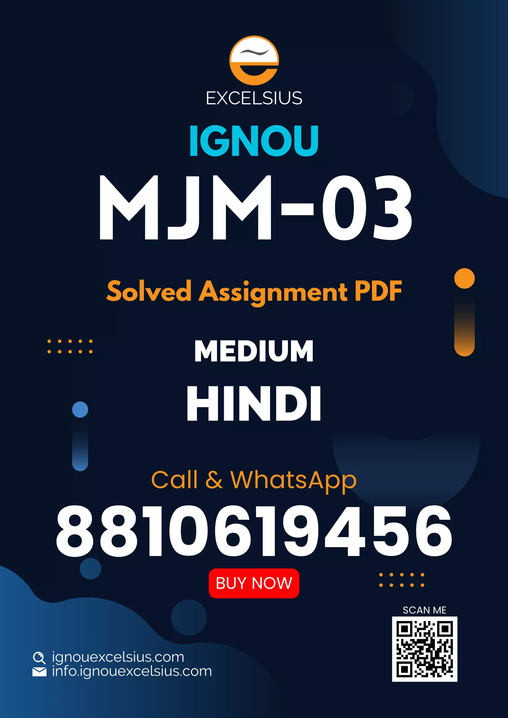 IGNOU MJM-3 - Recording and Editing Latest Solved Assignment-January 2024 - July 2024