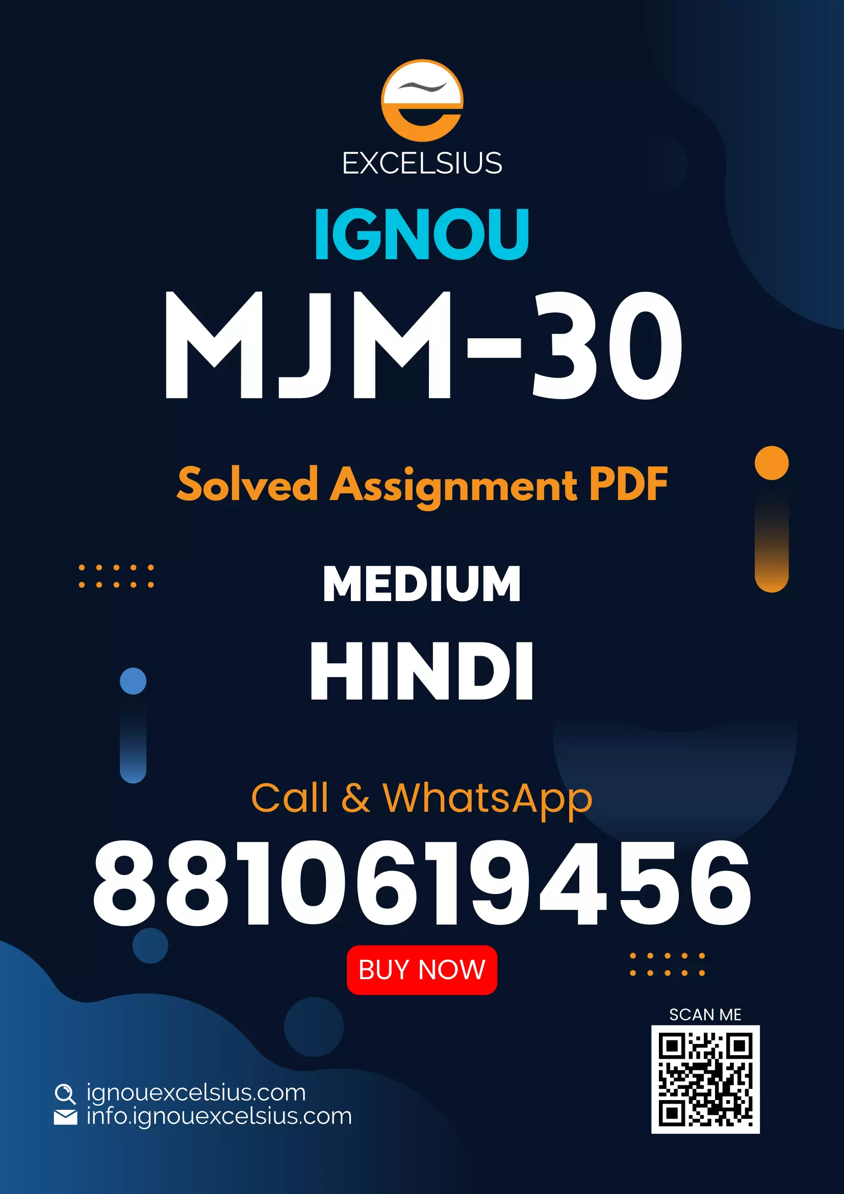 IGNOU MJM-30 - Communication and Media Studies Latest Solved Assignment-January 2024 - July 2024