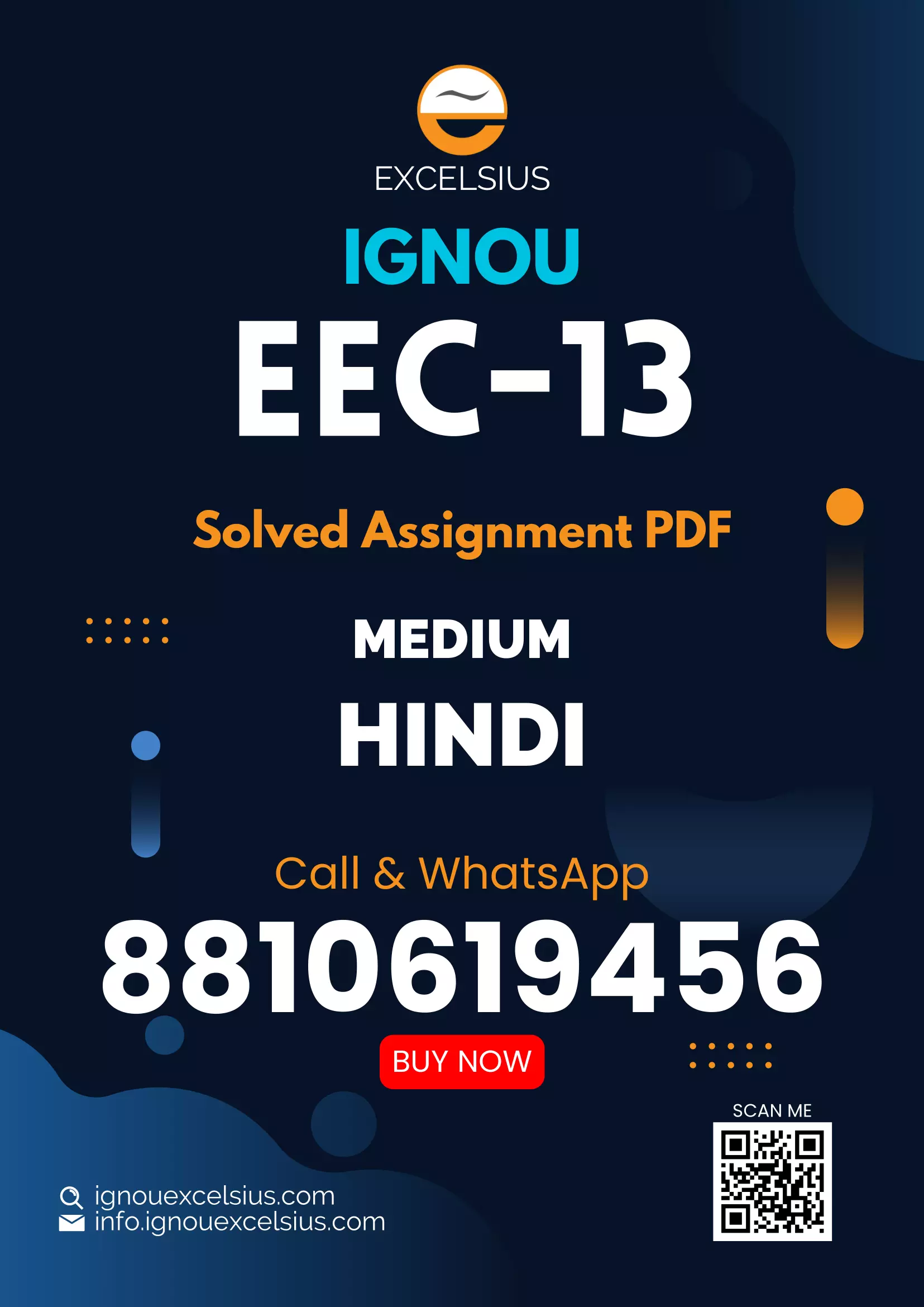IGNOU EEC-13 - Elementary Statistical Methods and Survey Techniques, Latest Solved Assignment-July 2023 - January 2024