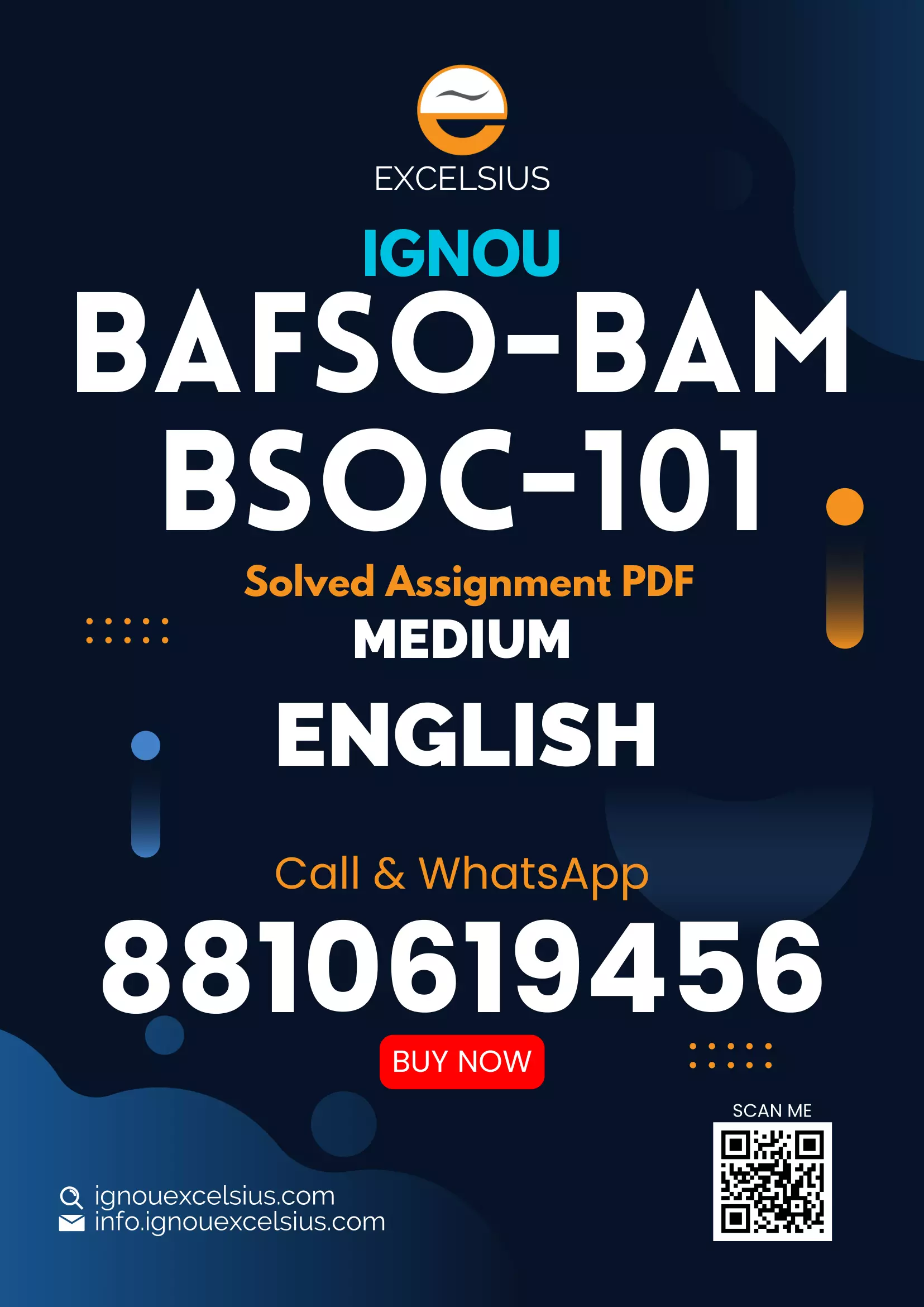 IGNOU BSOC-101(BAFSO) - Introduction to Sociology I Latest Solved Assignment-January 2024 - July 2024