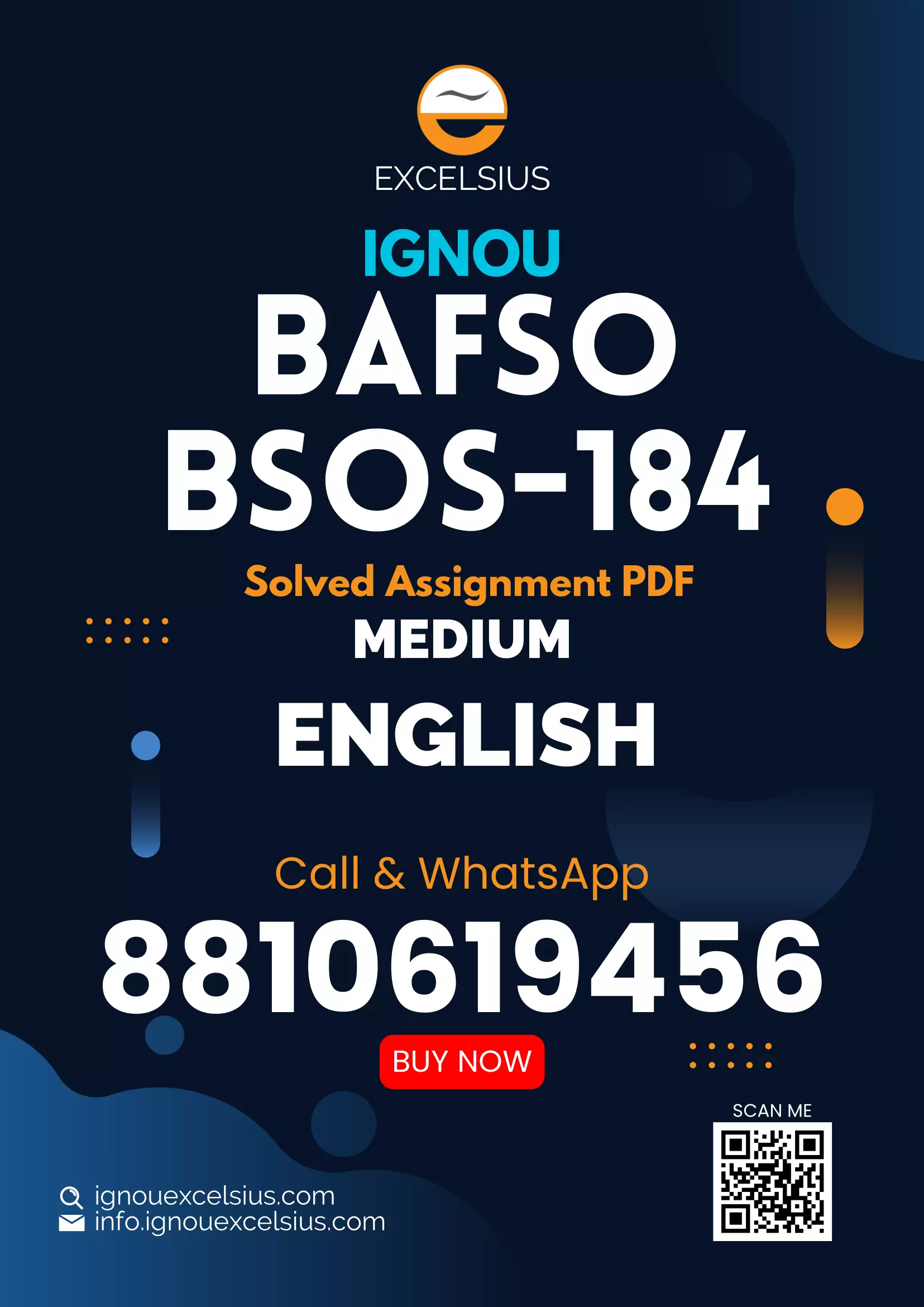 IGNOU BSOS-184 (BAM) - Techniques of Ethnographic Film Making, Latest Solved Assignment-January 2024 - July 2024