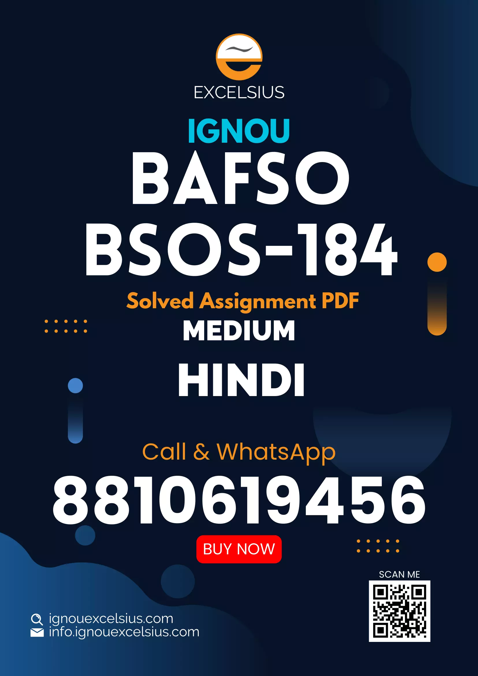 IGNOU BSOS-184 (BAM) - Techniques of Ethnographic Film Making, Latest Solved Assignment-January 2024 - July 2024